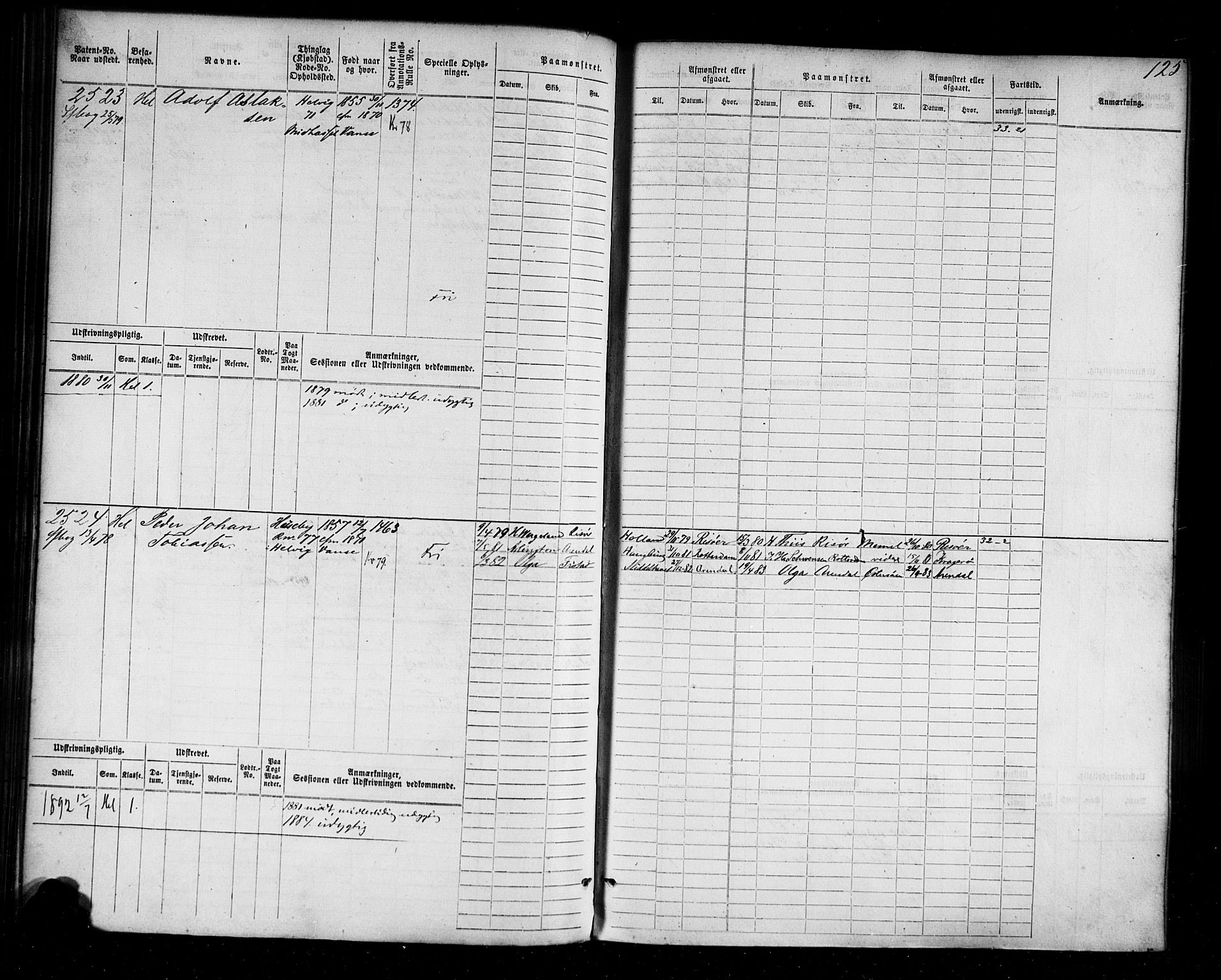 Farsund mønstringskrets, AV/SAK-2031-0017/F/Fb/L0004: Hovedrulle nr 2275-3040, M-7, 1875-1915, s. 127