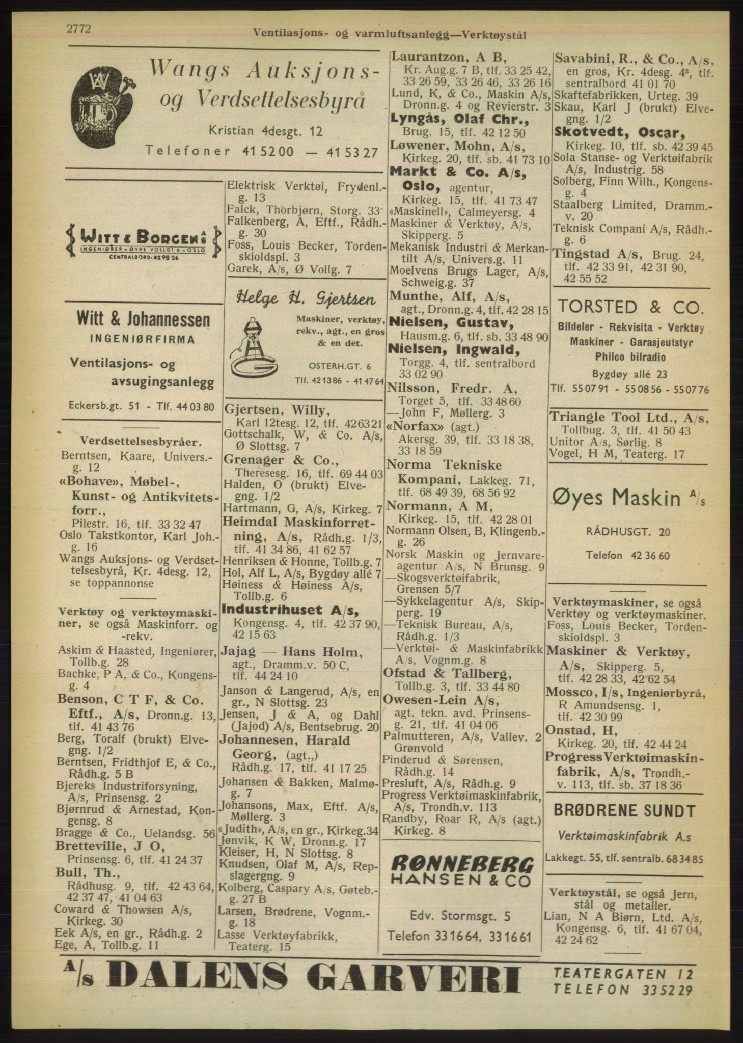 Kristiania/Oslo adressebok, PUBL/-, 1949, s. 2772