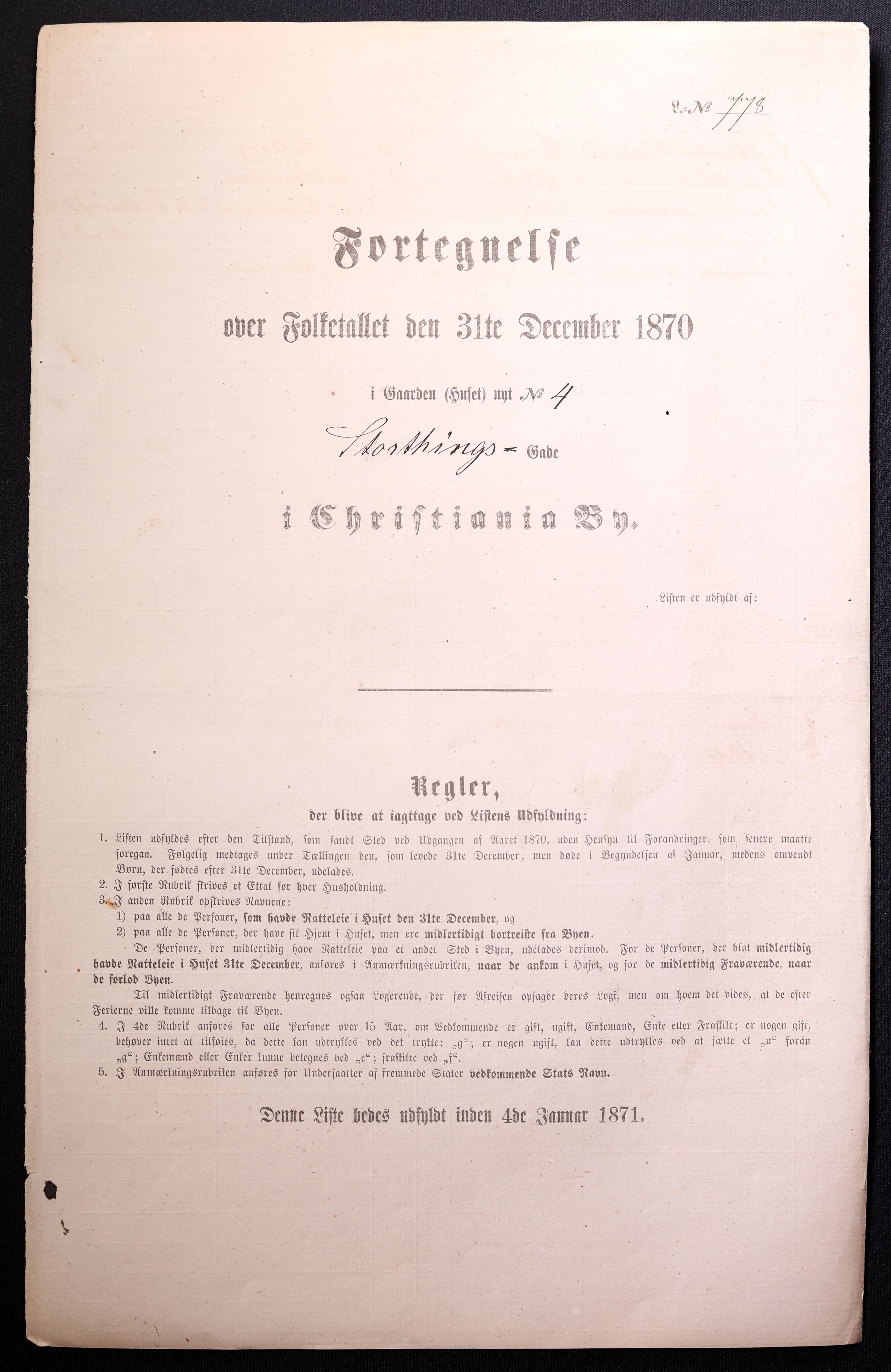 RA, Folketelling 1870 for 0301 Kristiania kjøpstad, 1870, s. 3934