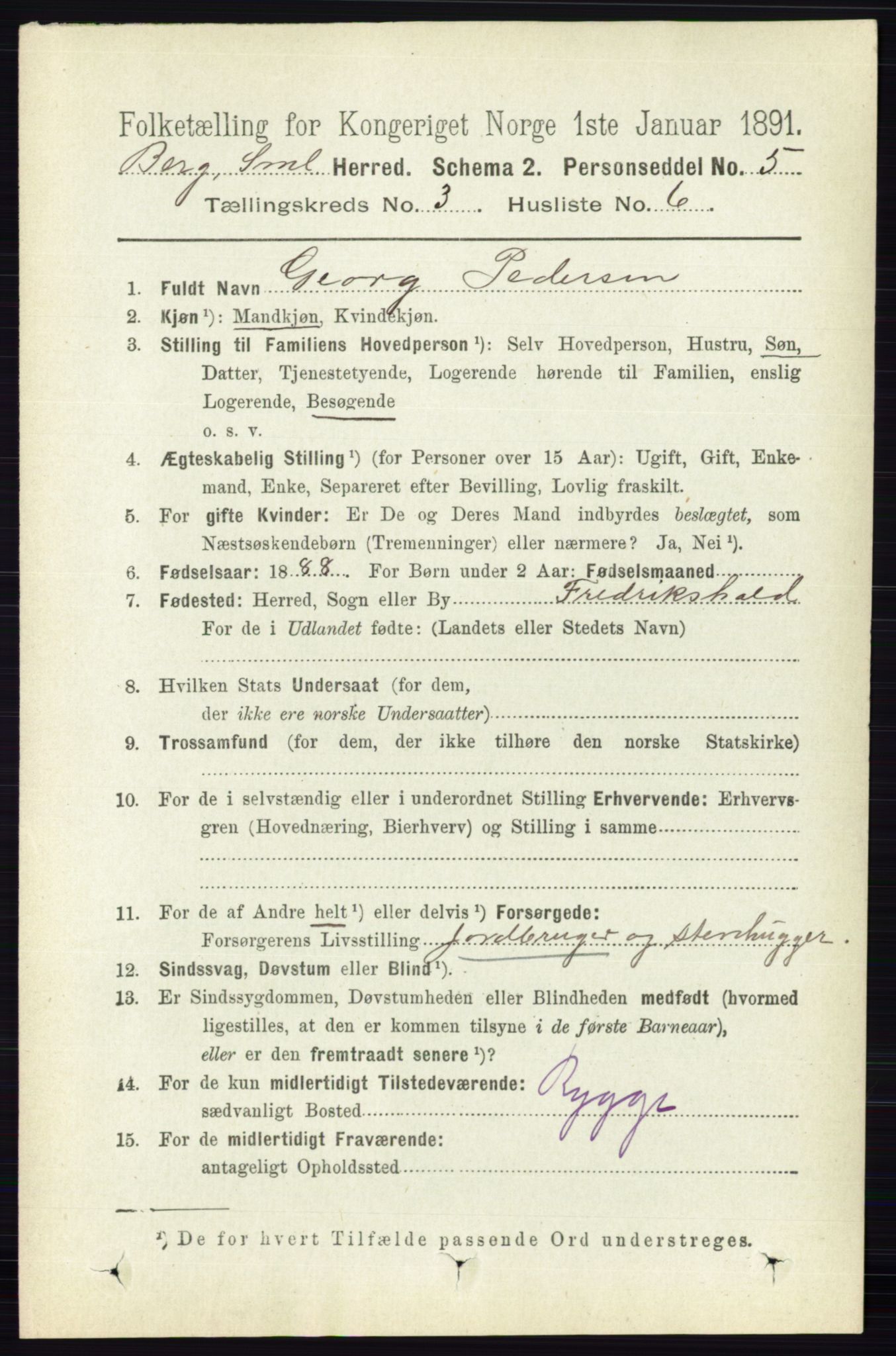 RA, Folketelling 1891 for 0116 Berg herred, 1891, s. 1926