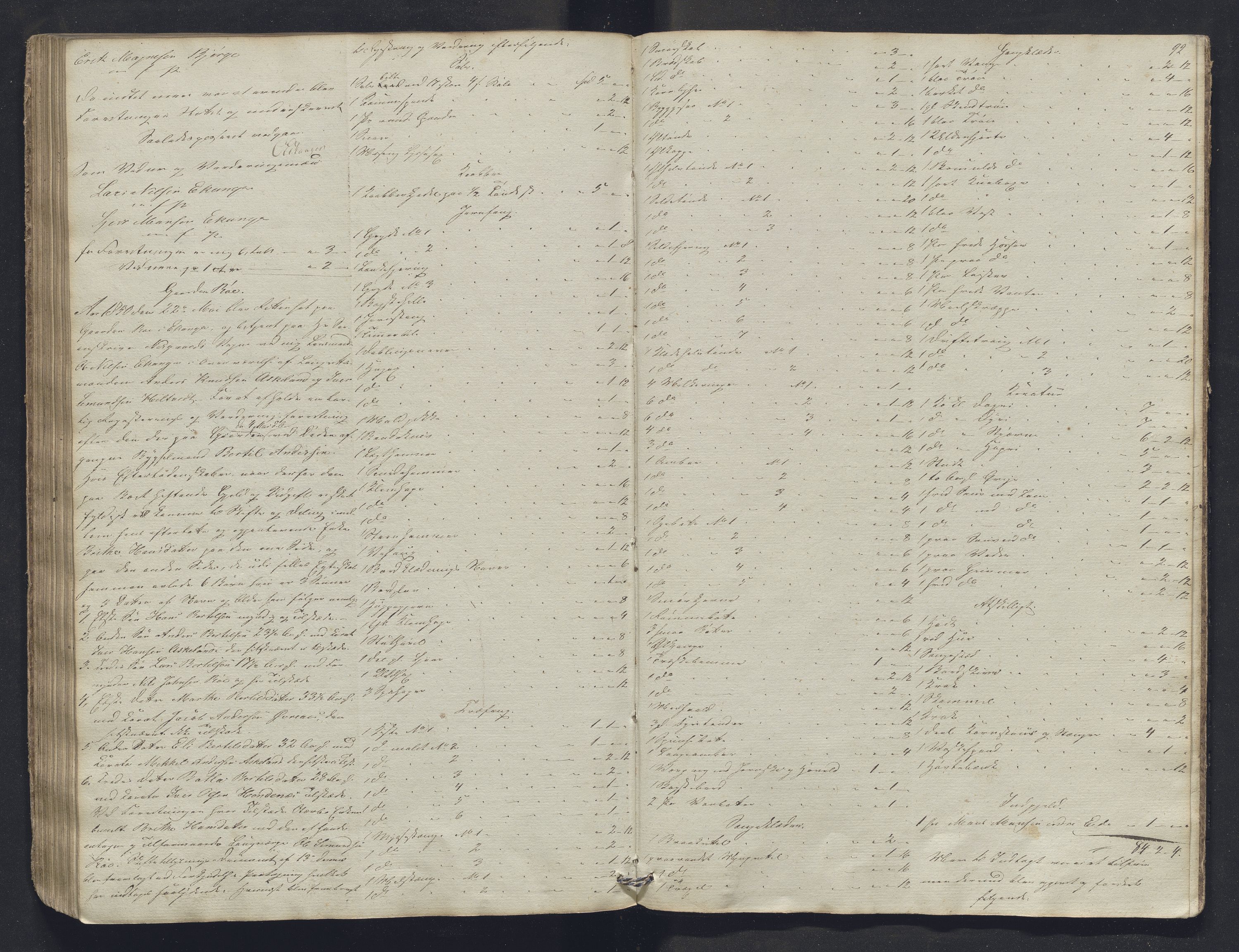 Nordhordland sorenskrivar, AV/SAB-A-2901/1/H/Hb/L0005: Registreringsprotokollar, 1846-1850, s. 92