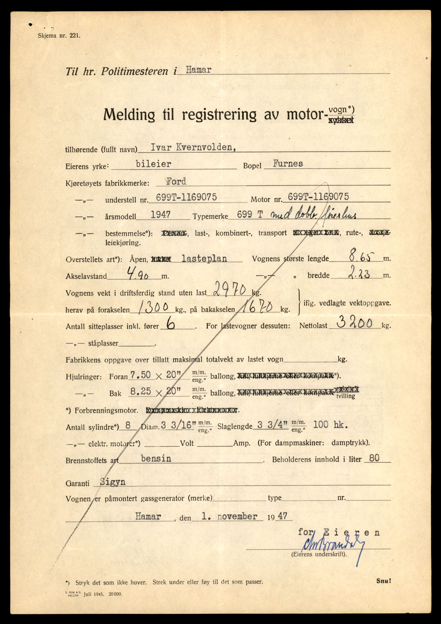 Møre og Romsdal vegkontor - Ålesund trafikkstasjon, AV/SAT-A-4099/F/Fe/L0011: Registreringskort for kjøretøy T 1170 - T 1289, 1927-1998, s. 2244