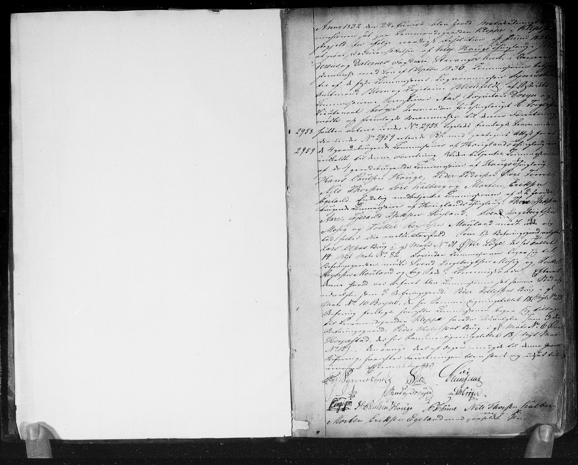 Hovedmatrikkelkommisjonen, AV/RA-S-1529, 1832-1838