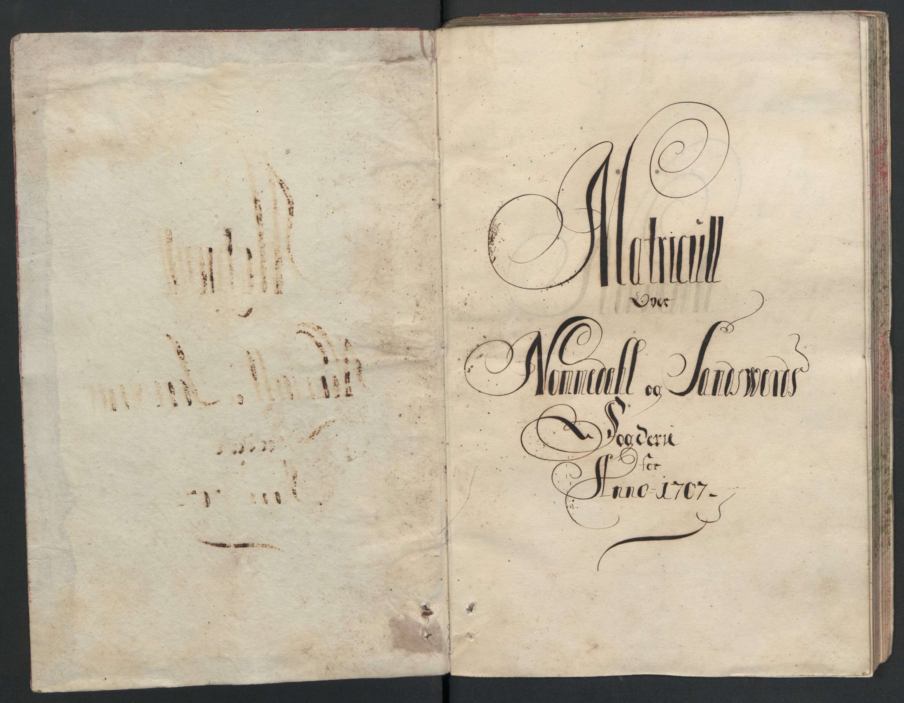 Rentekammeret inntil 1814, Reviderte regnskaper, Fogderegnskap, RA/EA-4092/R24/L1584: Fogderegnskap Numedal og Sandsvær, 1707-1708, s. 30