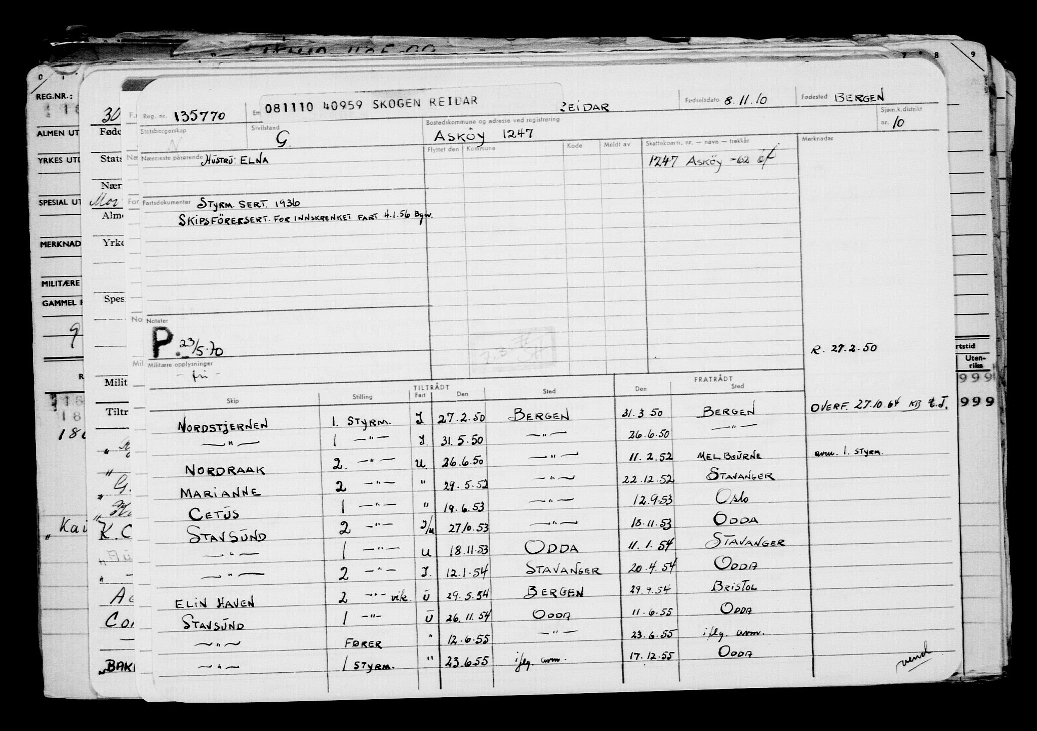 Direktoratet for sjømenn, AV/RA-S-3545/G/Gb/L0092: Hovedkort, 1910, s. 566