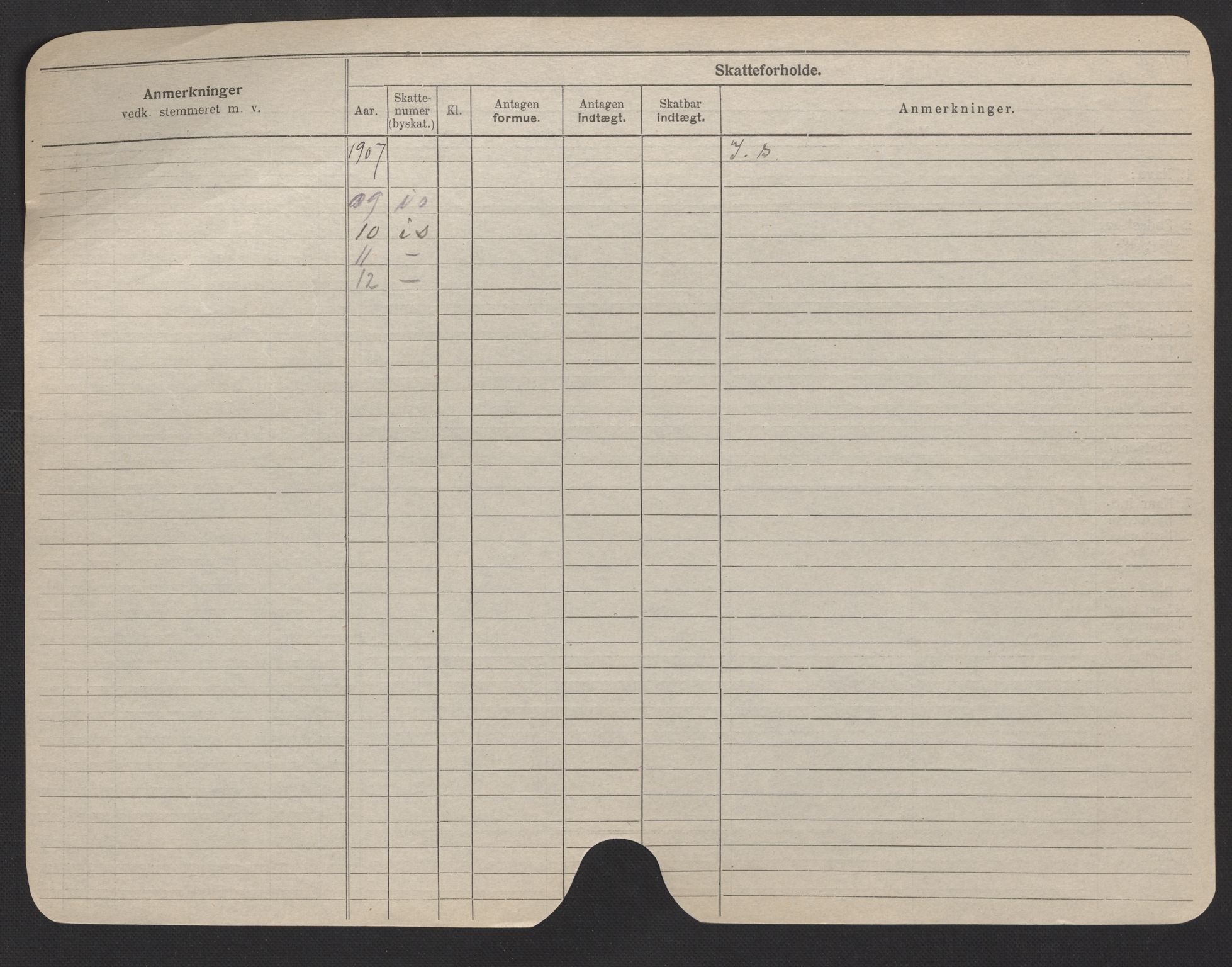 Oslo folkeregister, Registerkort, AV/SAO-A-11715/F/Fa/Fac/L0006: Menn, 1906-1914, s. 427b