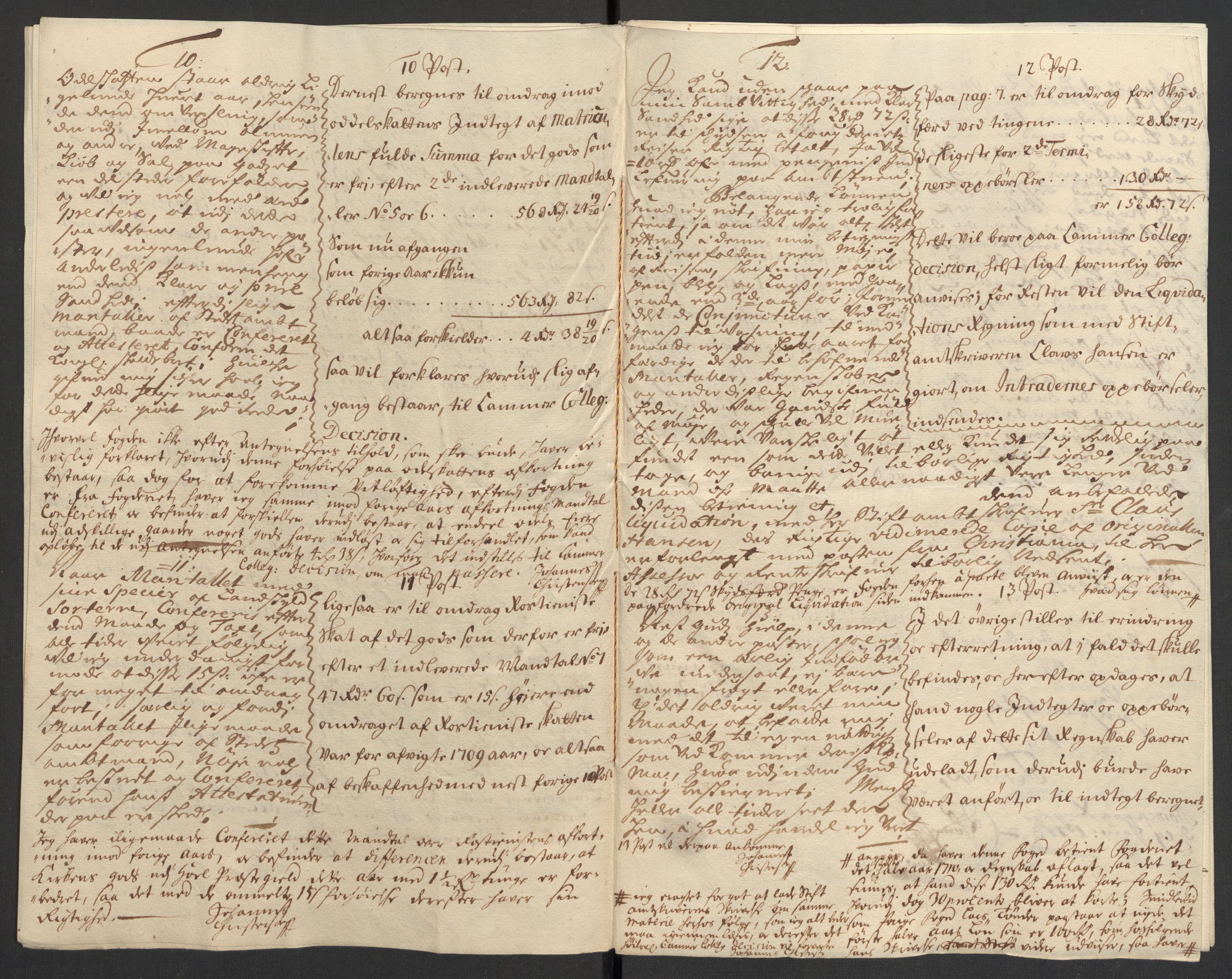 Rentekammeret inntil 1814, Reviderte regnskaper, Fogderegnskap, AV/RA-EA-4092/R23/L1468: Fogderegnskap Ringerike og Hallingdal, 1709-1710, s. 437