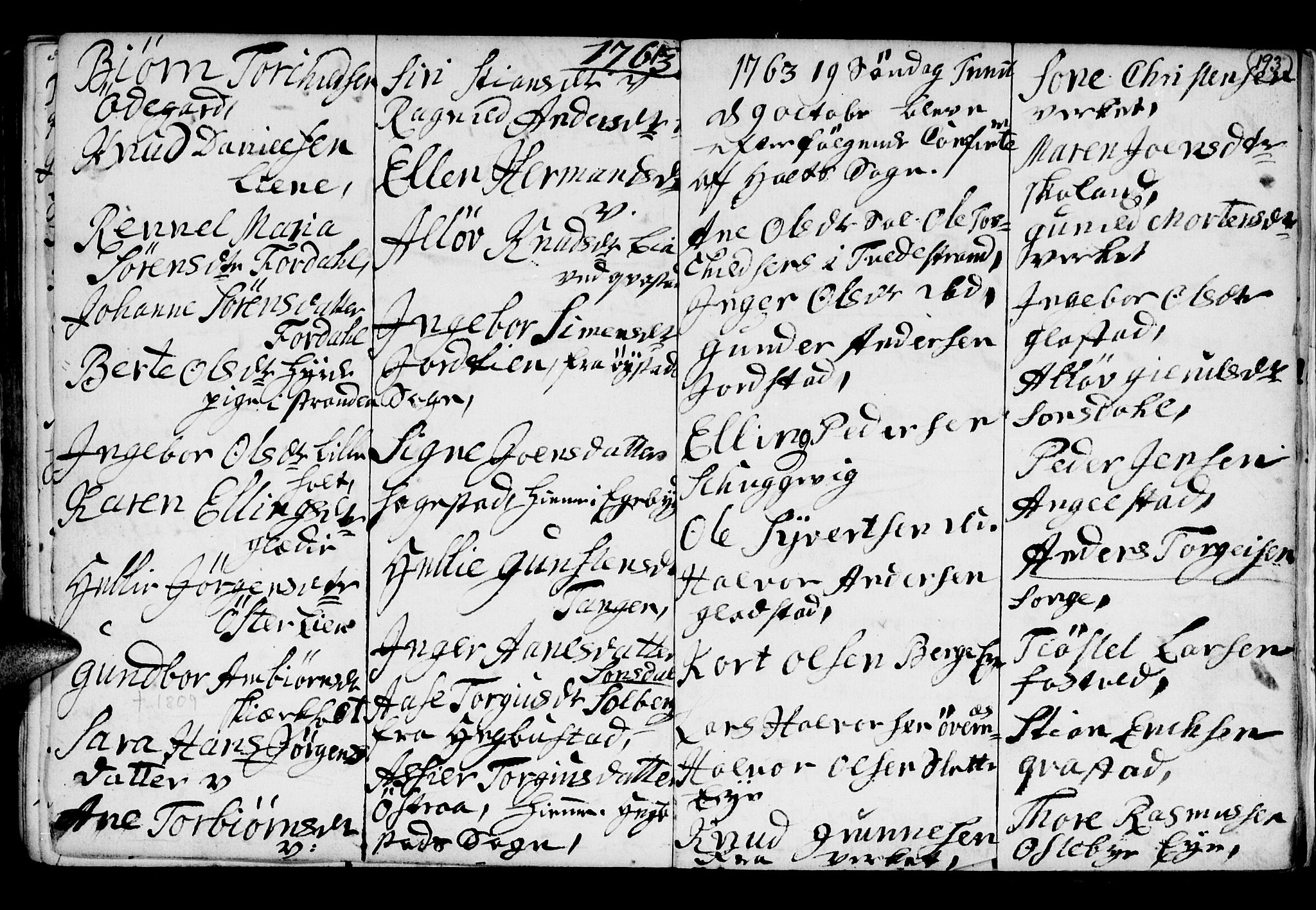 Holt sokneprestkontor, AV/SAK-1111-0021/F/Fb/L0005: Klokkerbok nr. B 5, 1746-1764, s. 193
