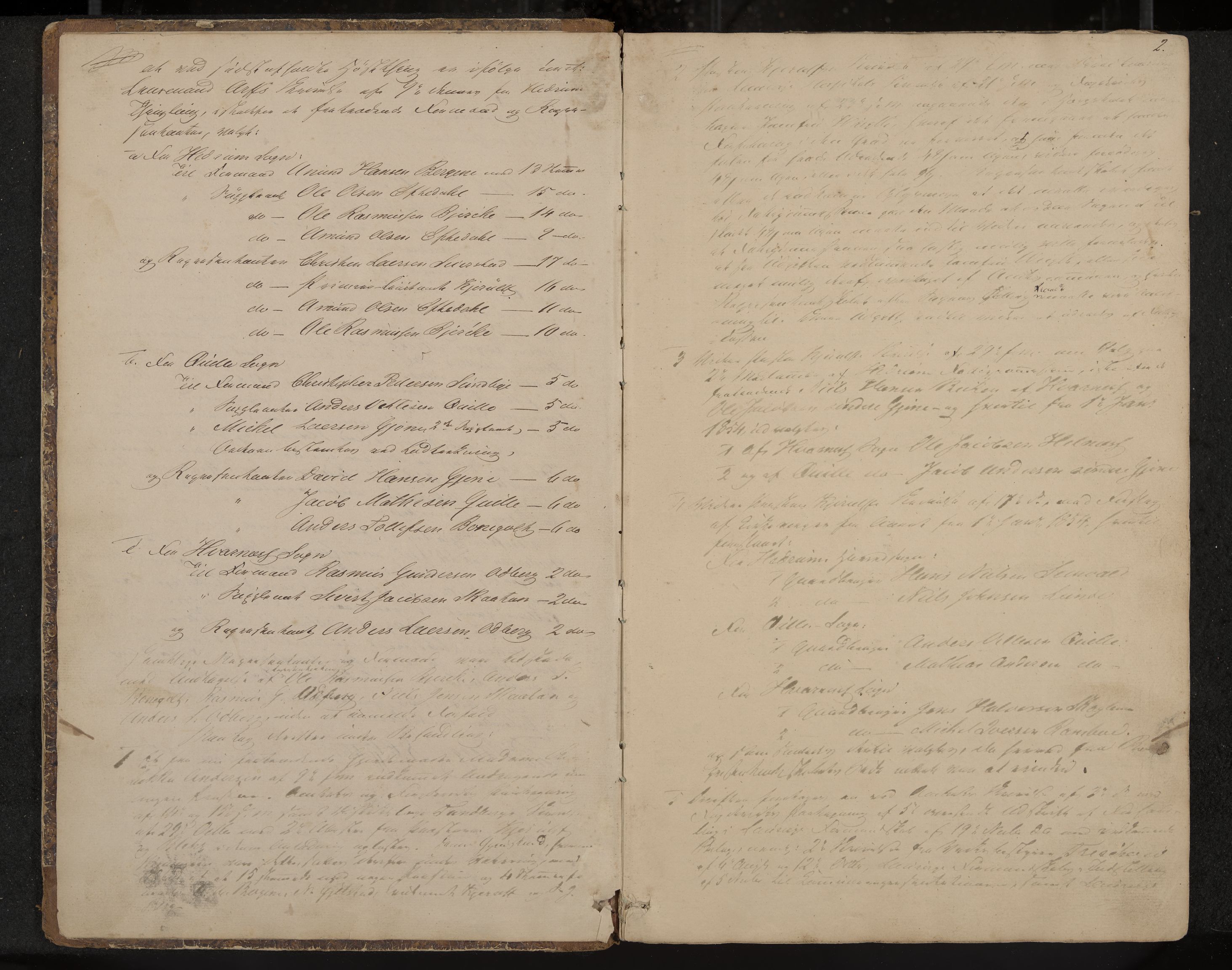 Hedrum formannskap og sentraladministrasjon, IKAK/0727021/A/Aa/L0002: Møtebok, 1853-1867, s. 2