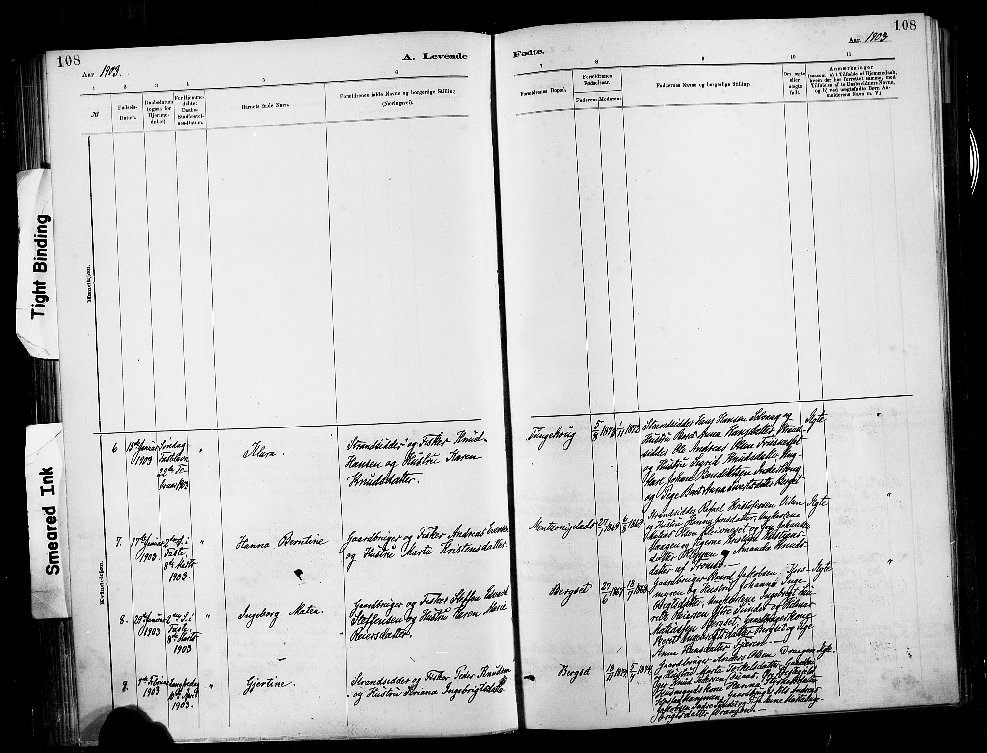 Ministerialprotokoller, klokkerbøker og fødselsregistre - Møre og Romsdal, AV/SAT-A-1454/566/L0769: Ministerialbok nr. 566A08, 1881-1903, s. 108