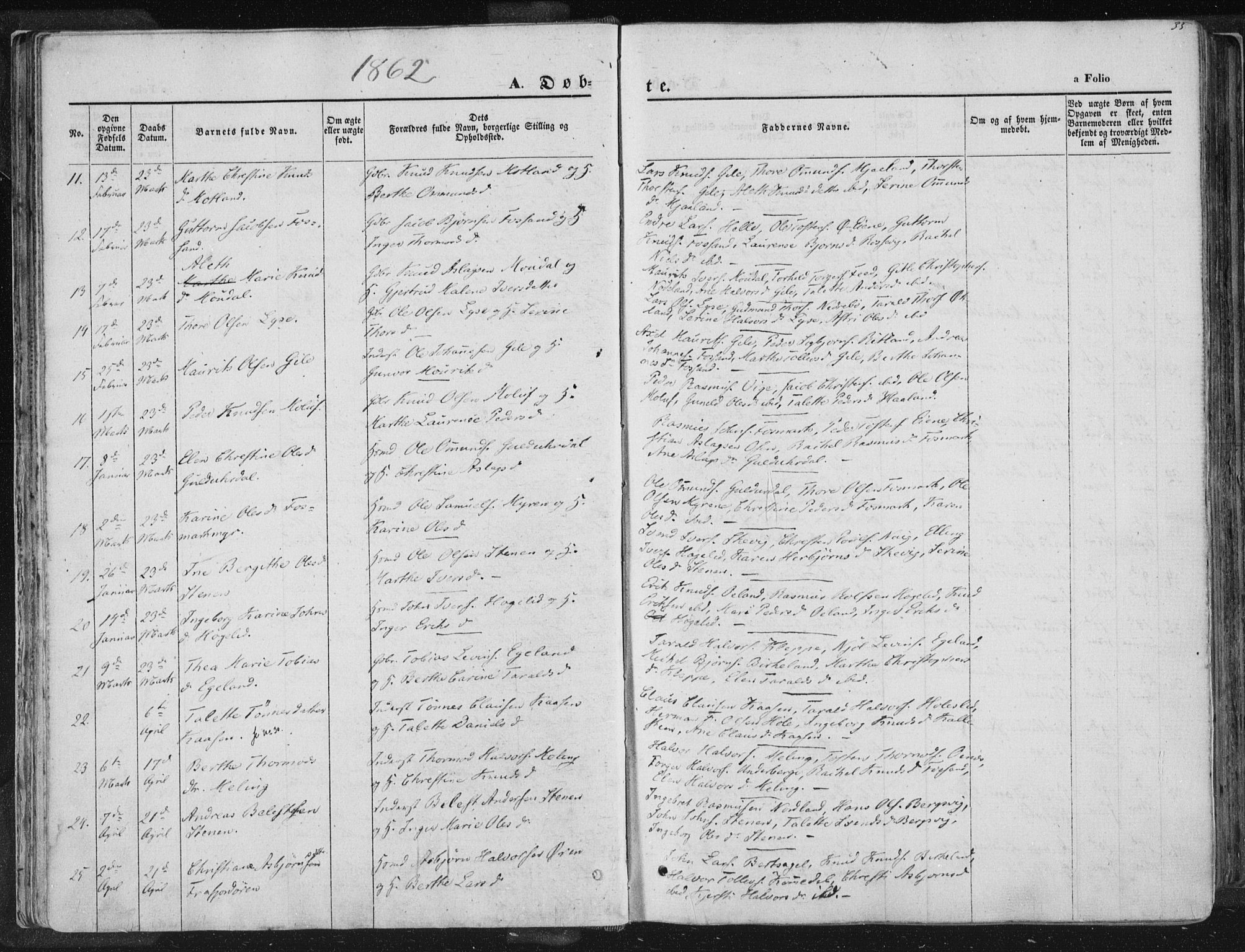 Høgsfjord sokneprestkontor, AV/SAST-A-101624/H/Ha/Haa/L0001: Ministerialbok nr. A 1, 1854-1875, s. 35