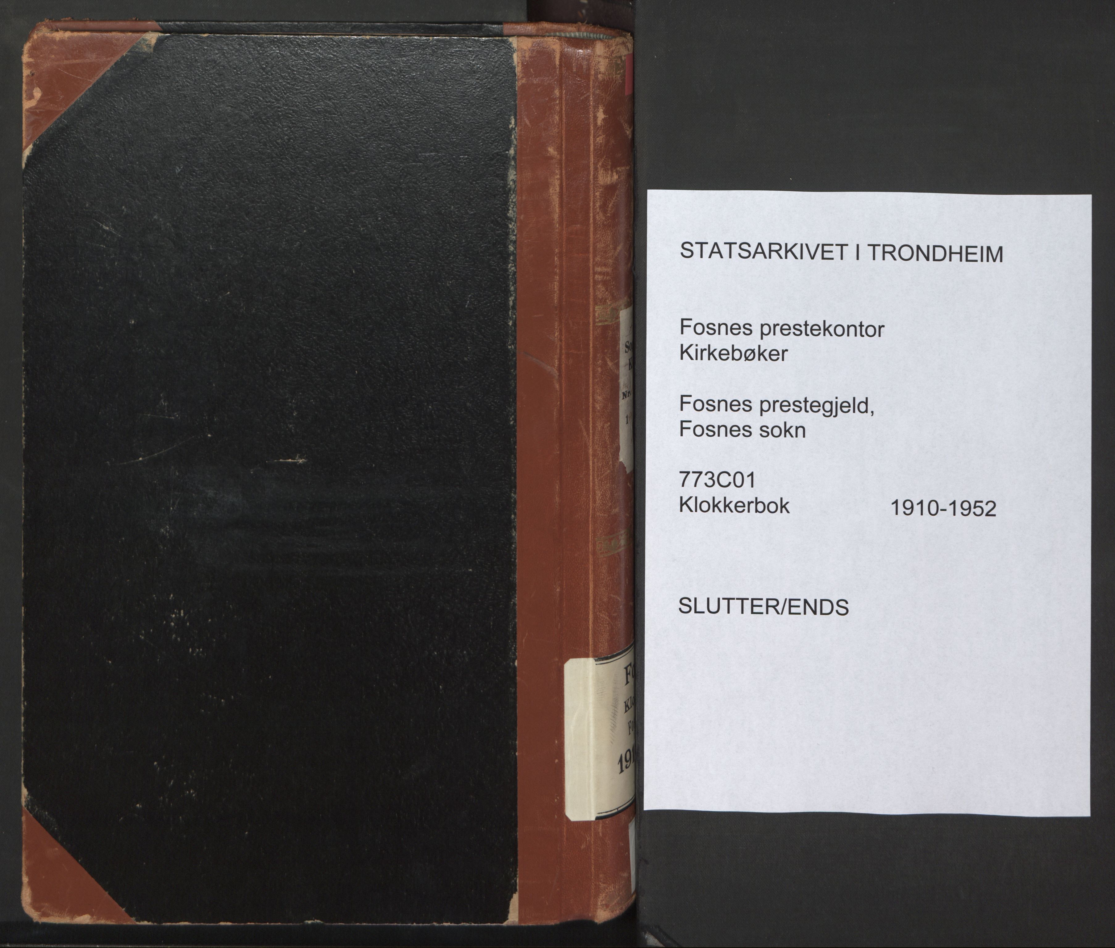 Ministerialprotokoller, klokkerbøker og fødselsregistre - Nord-Trøndelag, AV/SAT-A-1458/773/L0625: Klokkerbok nr. 773C01, 1910-1952