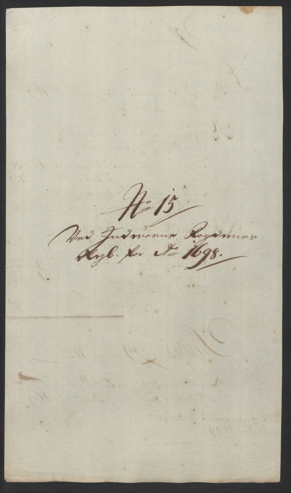 Rentekammeret inntil 1814, Reviderte regnskaper, Fogderegnskap, RA/EA-4092/R63/L4310: Fogderegnskap Inderøy, 1698-1699, s. 205