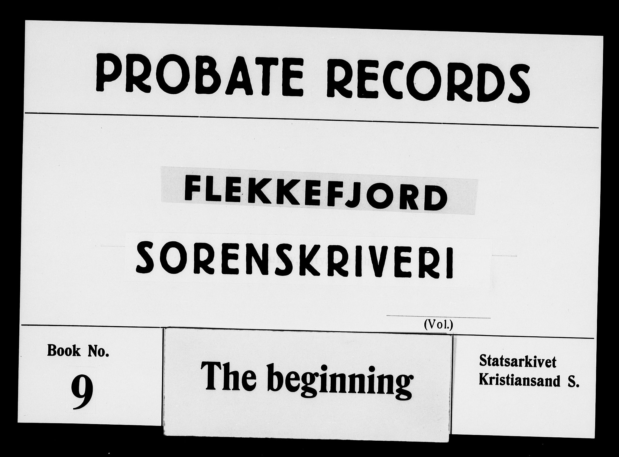 Flekkefjord sorenskriveri, SAK/1221-0001/H/Hc/L0015: Skifteprotokoll nr. 9 for Flekkefjord, Bakke og Sirdal, med gårdsnavn- og personnavnregister, 1869-1887