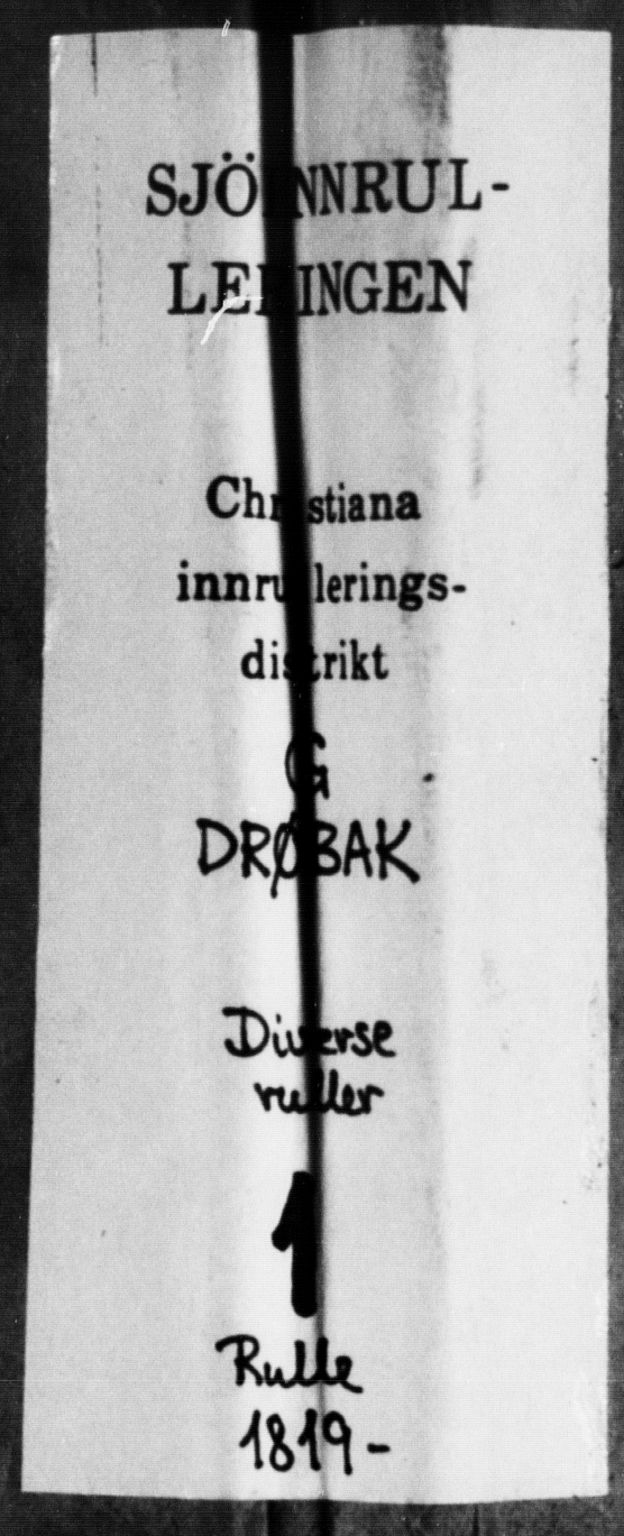 Drøbak mønstringskontor, SAO/A-10569f/F/Fb/L0001: Rulle, 1819, s. 1