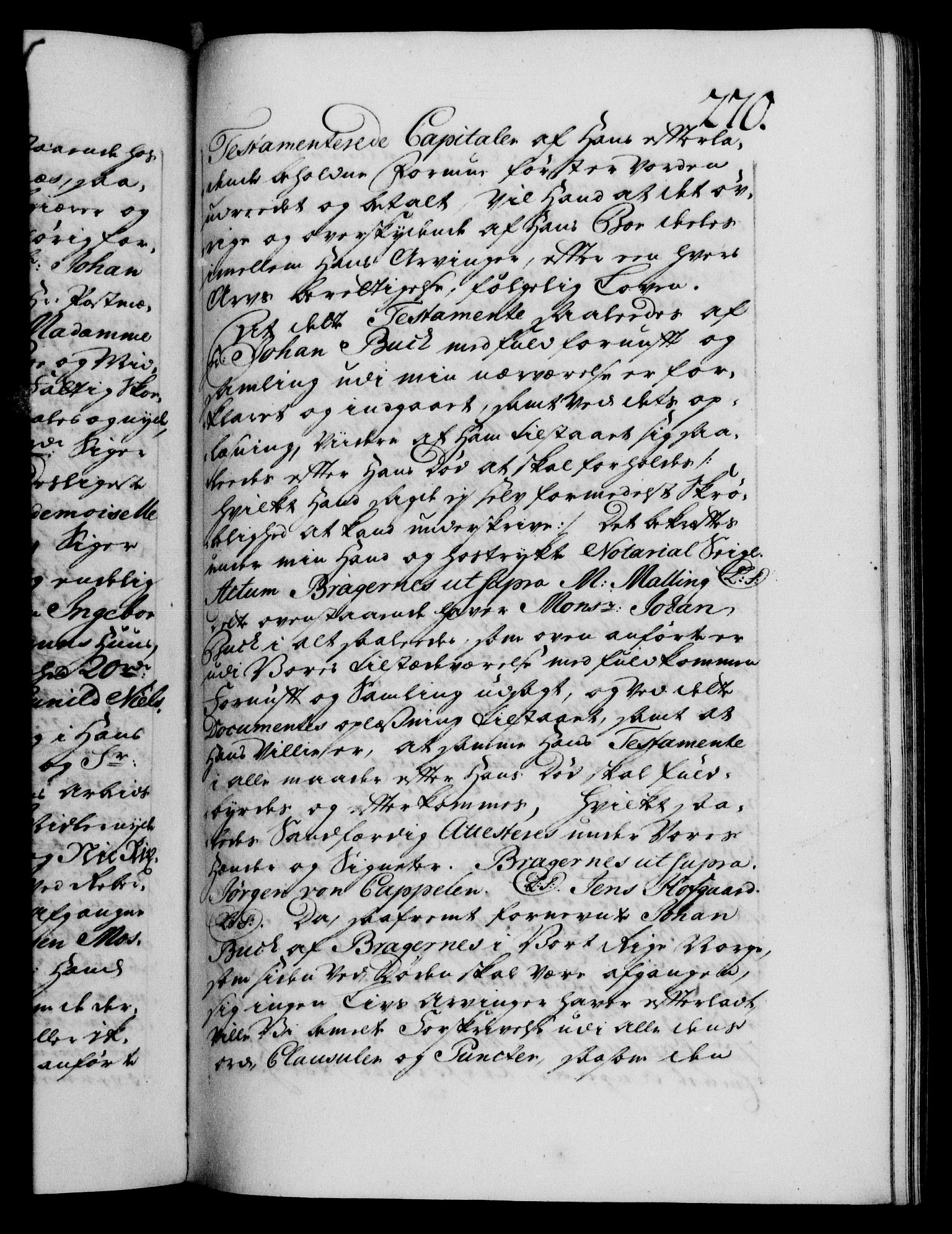 Danske Kanselli 1572-1799, AV/RA-EA-3023/F/Fc/Fca/Fcaa/L0034: Norske registre, 1745-1746, s. 270a