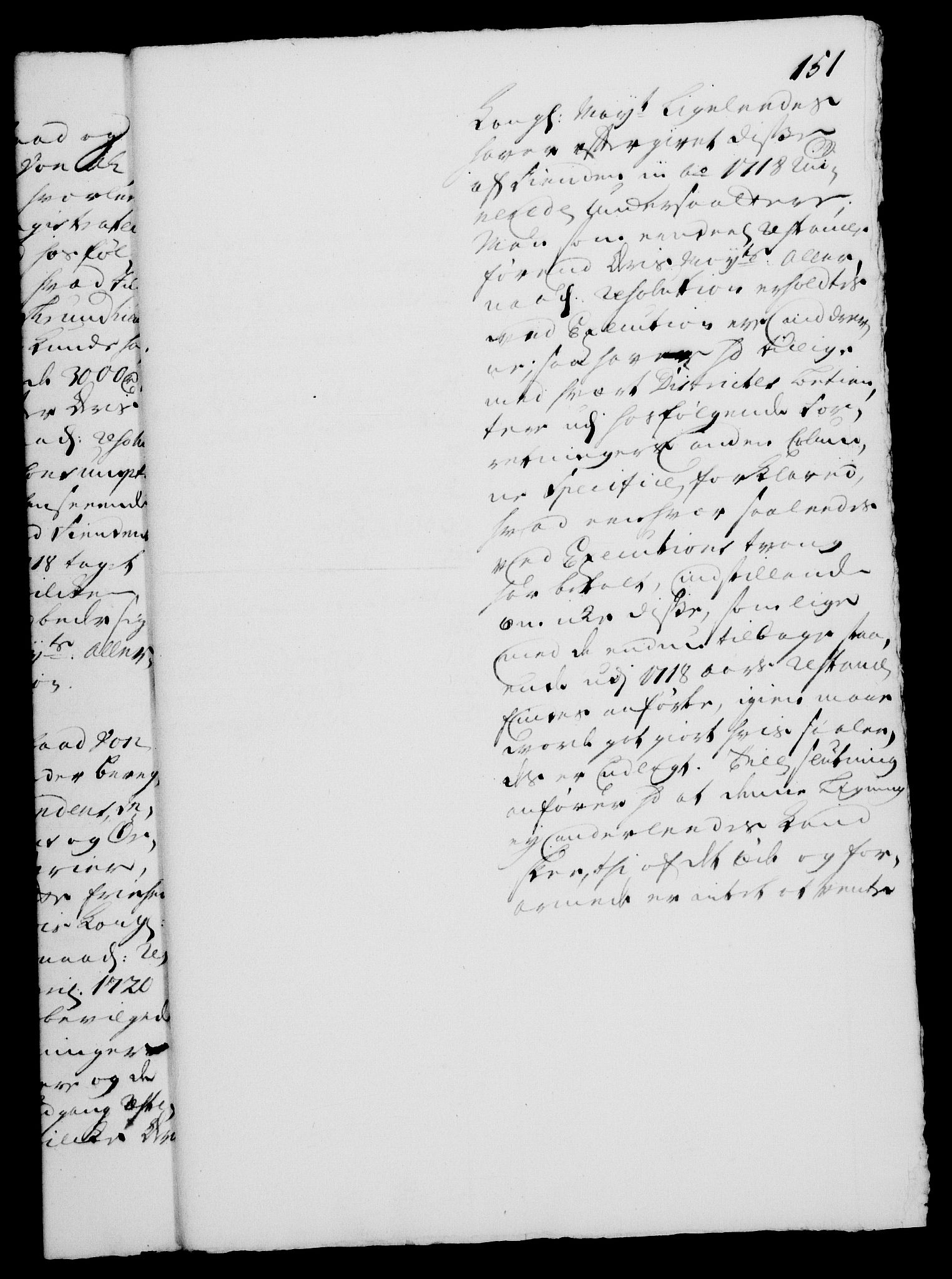 Rentekammeret, Kammerkanselliet, RA/EA-3111/G/Gh/Gha/L0002: Norsk ekstraktmemorialprotokoll, sak. 376-599 (merket RK 53.47), 1720, s. 151