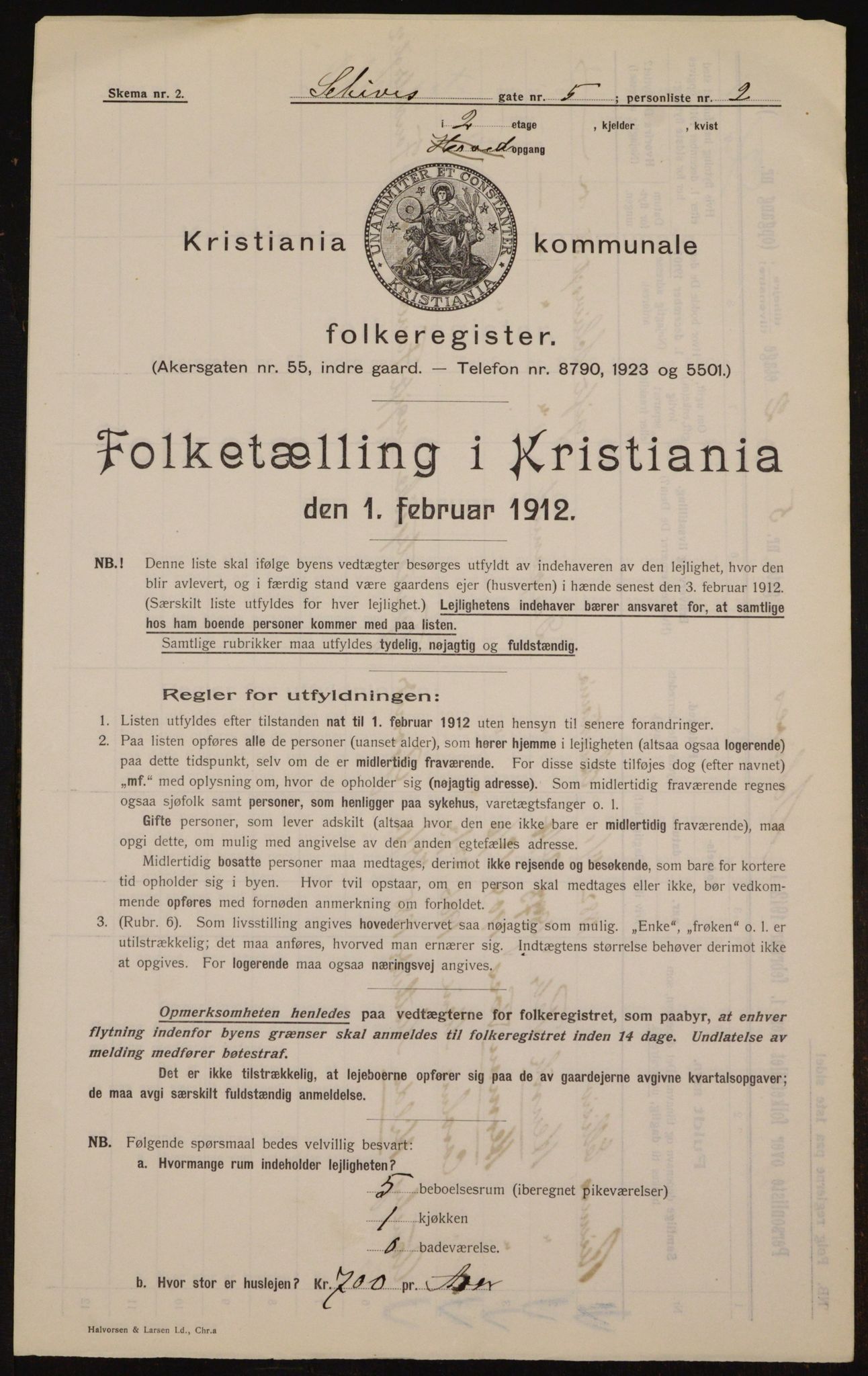 OBA, Kommunal folketelling 1.2.1912 for Kristiania, 1912, s. 89811