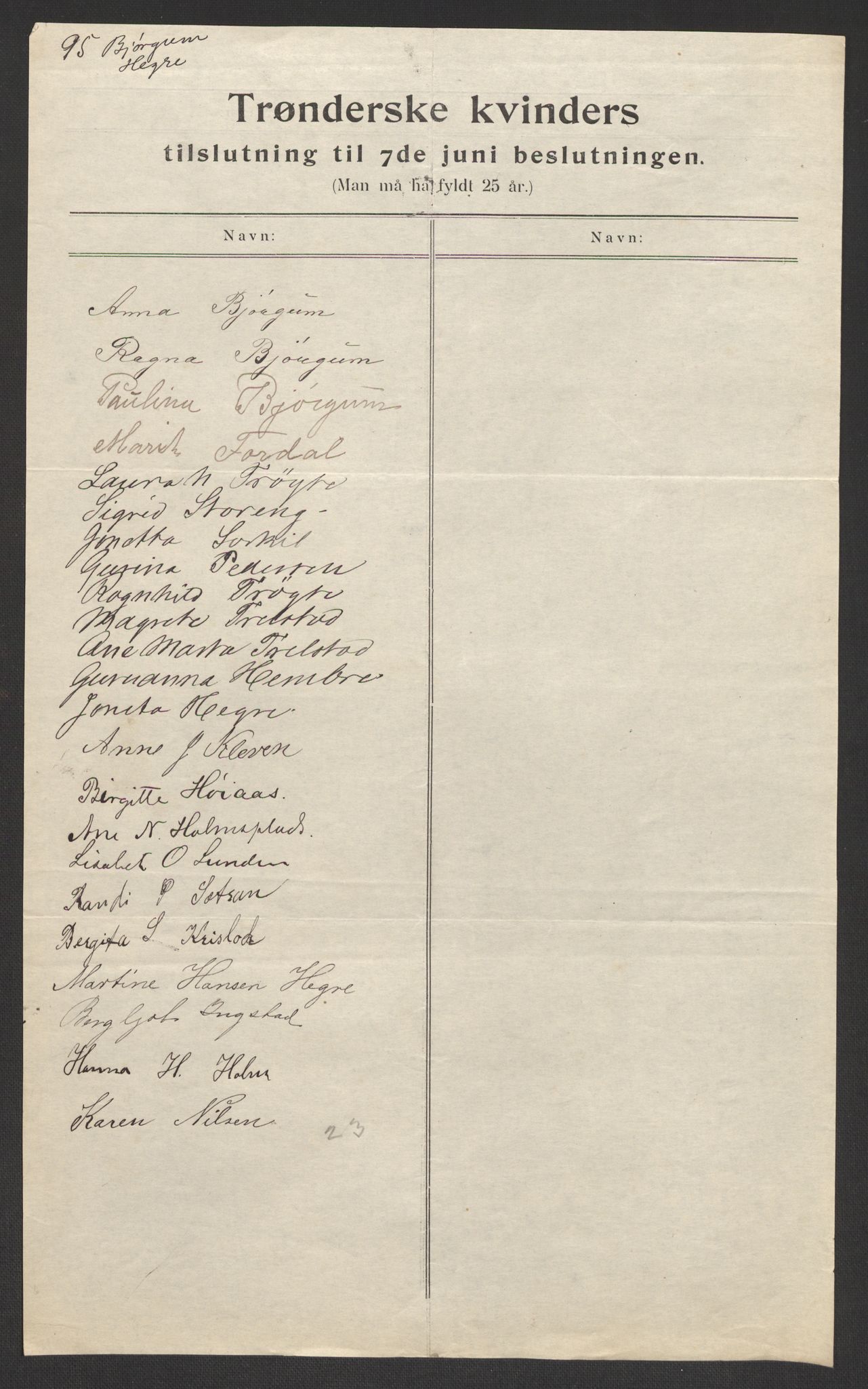 Justisdepartementet, 2. sivilkontor C, AV/RA-S-1040/F/L0125B/0002: Folkeavstemmingen august 1905 / Kvinnenes stemmelister, 1905, s. 38