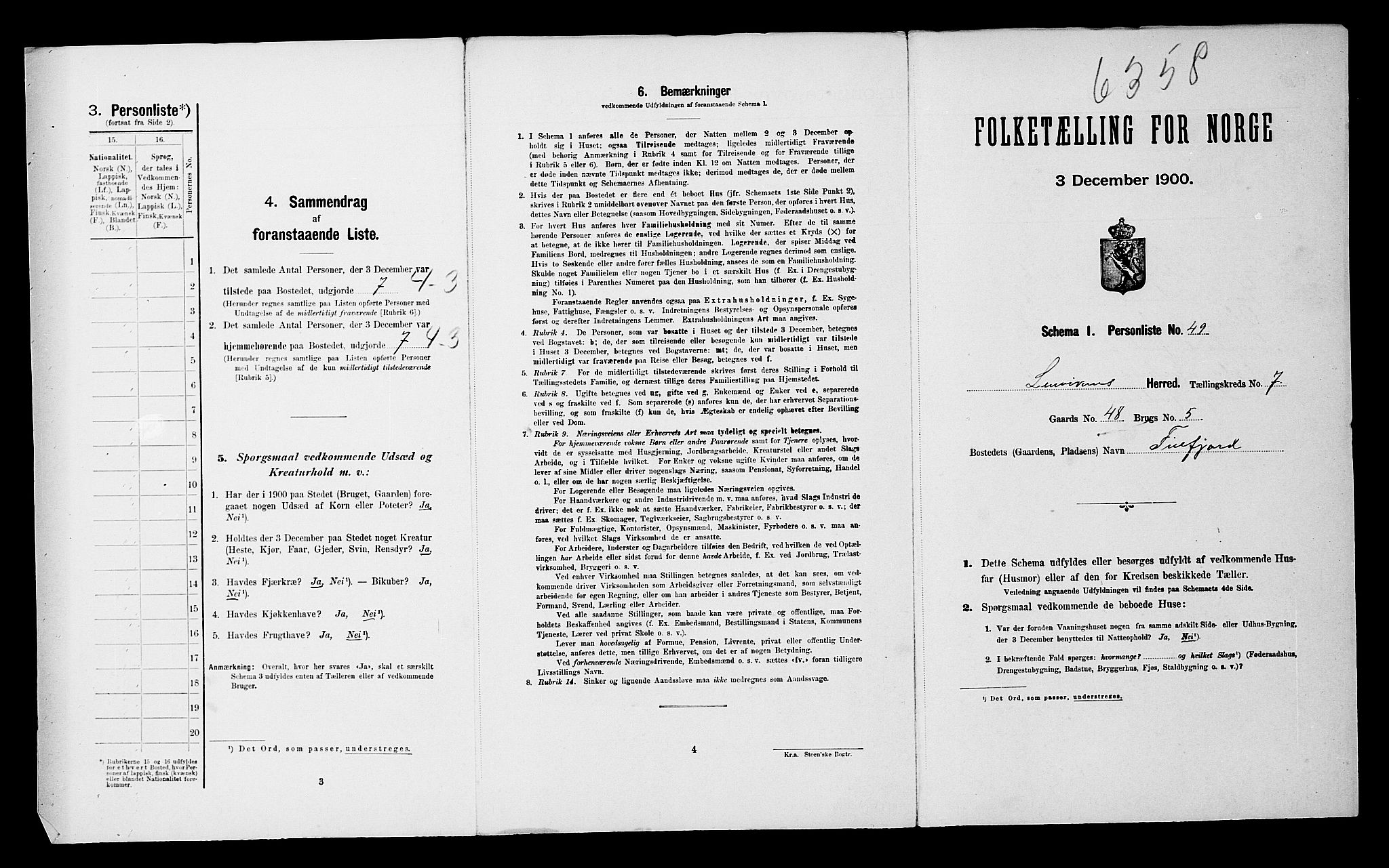 SATØ, Folketelling 1900 for 1931 Lenvik herred, 1900, s. 1012