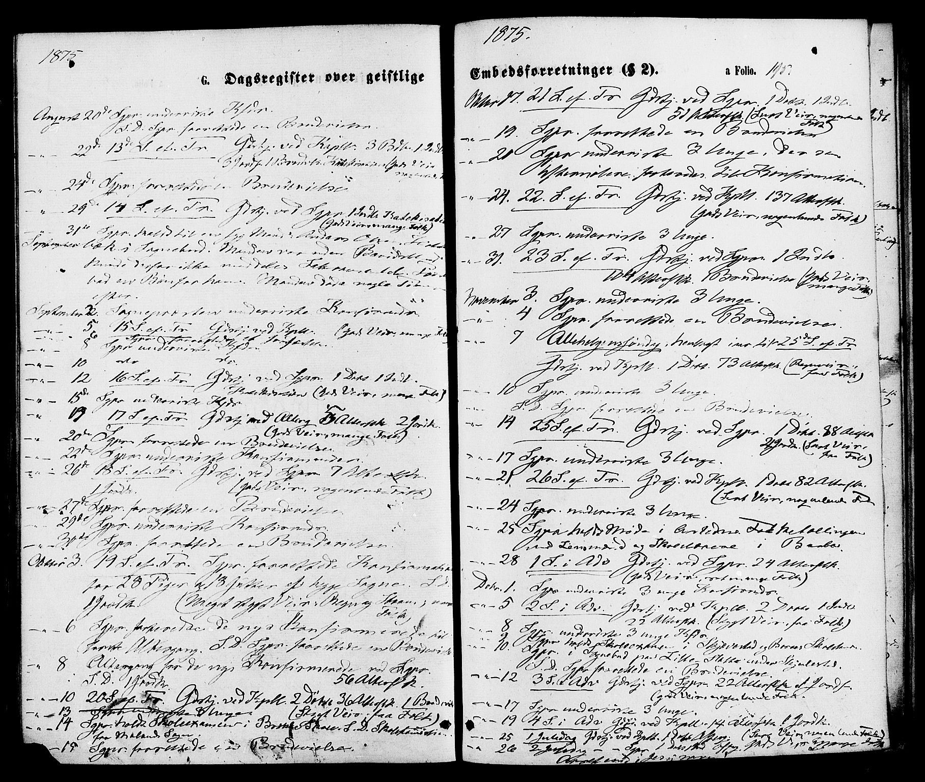 Austre Moland sokneprestkontor, AV/SAK-1111-0001/F/Fa/Faa/L0009: Ministerialbok nr. A 9, 1869-1879, s. 195