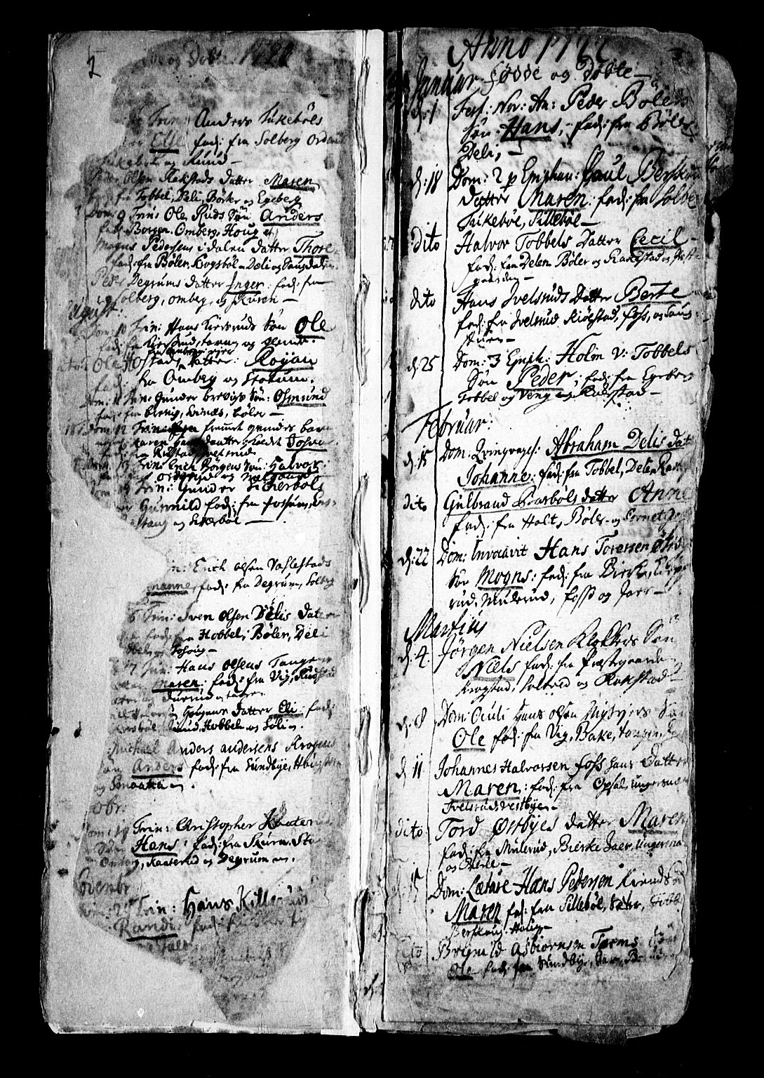 Enebakk prestekontor Kirkebøker, AV/SAO-A-10171c/F/Fa/L0001: Ministerialbok nr. I 1, 1719-1754, s. 2-3