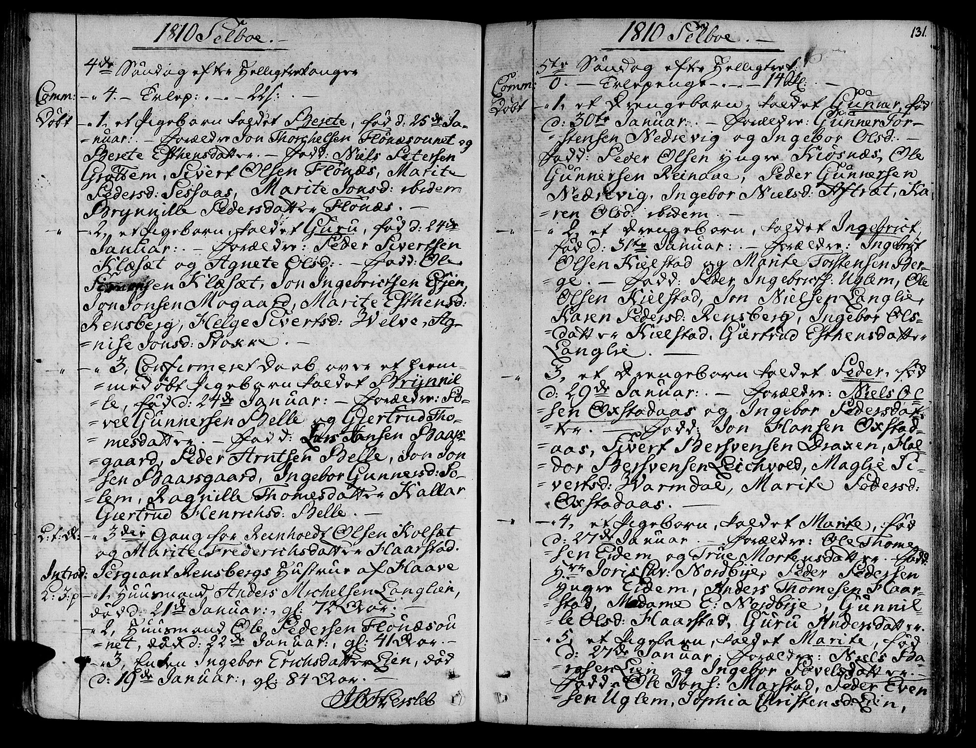Ministerialprotokoller, klokkerbøker og fødselsregistre - Sør-Trøndelag, AV/SAT-A-1456/695/L1140: Ministerialbok nr. 695A03, 1801-1815, s. 131