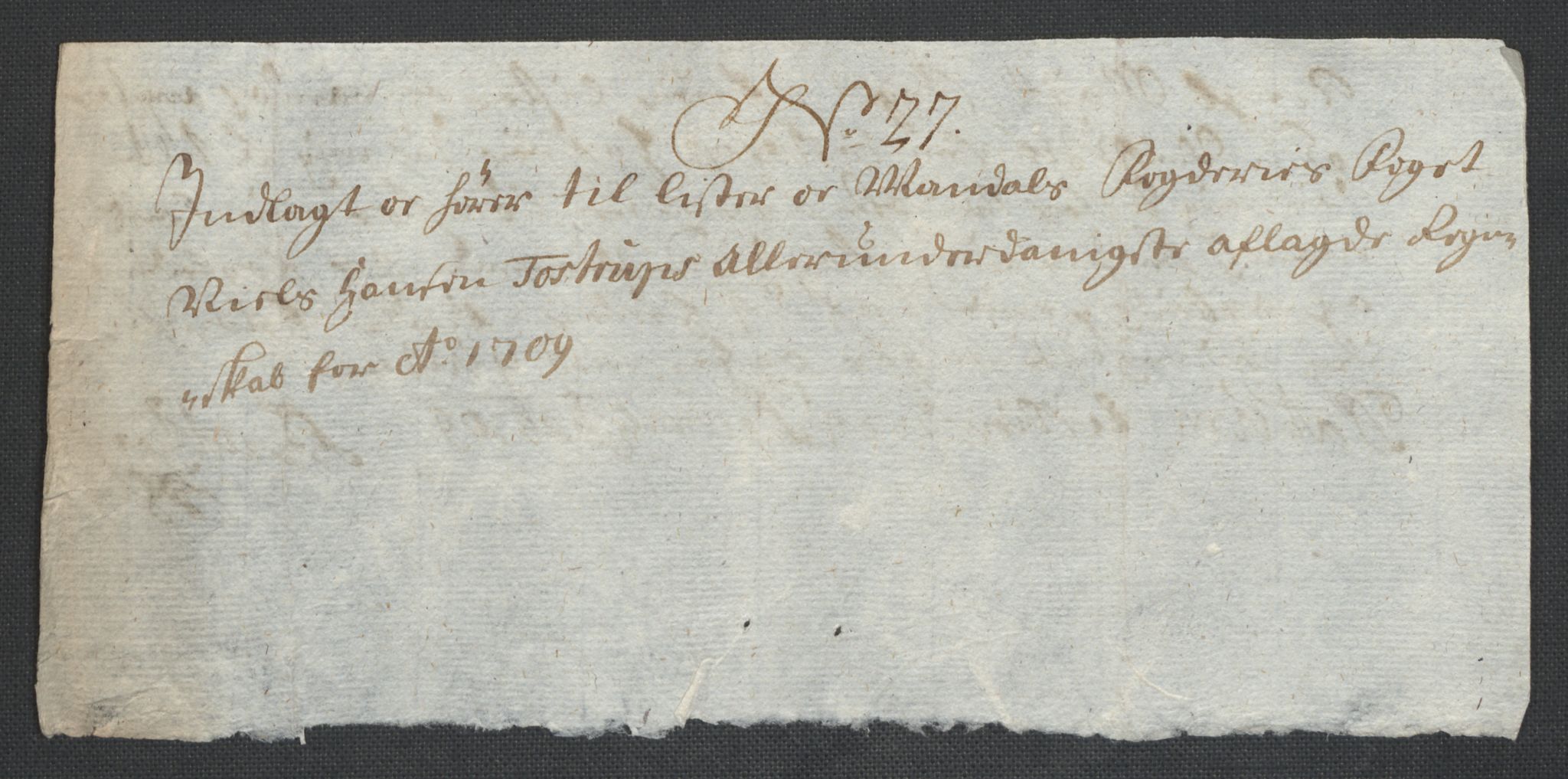 Rentekammeret inntil 1814, Reviderte regnskaper, Fogderegnskap, RA/EA-4092/R43/L2552: Fogderegnskap Lista og Mandal, 1705-1709, s. 328