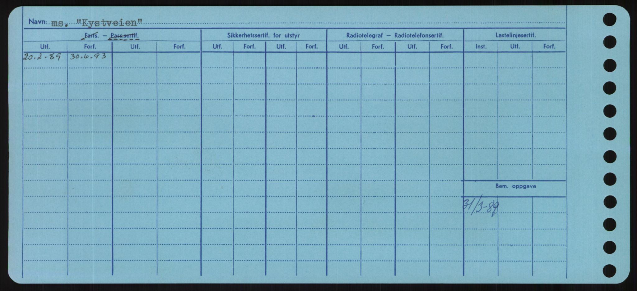 Sjøfartsdirektoratet med forløpere, Skipsmålingen, AV/RA-S-1627/H/Hd/L0021: Fartøy, Kor-Kår, s. 396