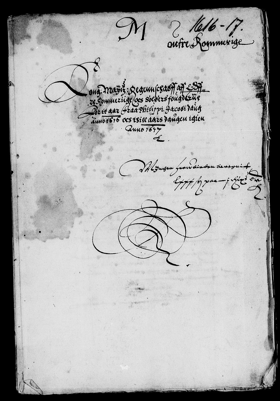 Rentekammeret inntil 1814, Reviderte regnskaper, Lensregnskaper, RA/EA-5023/R/Rb/Rba/L0039: Akershus len, 1616-1617