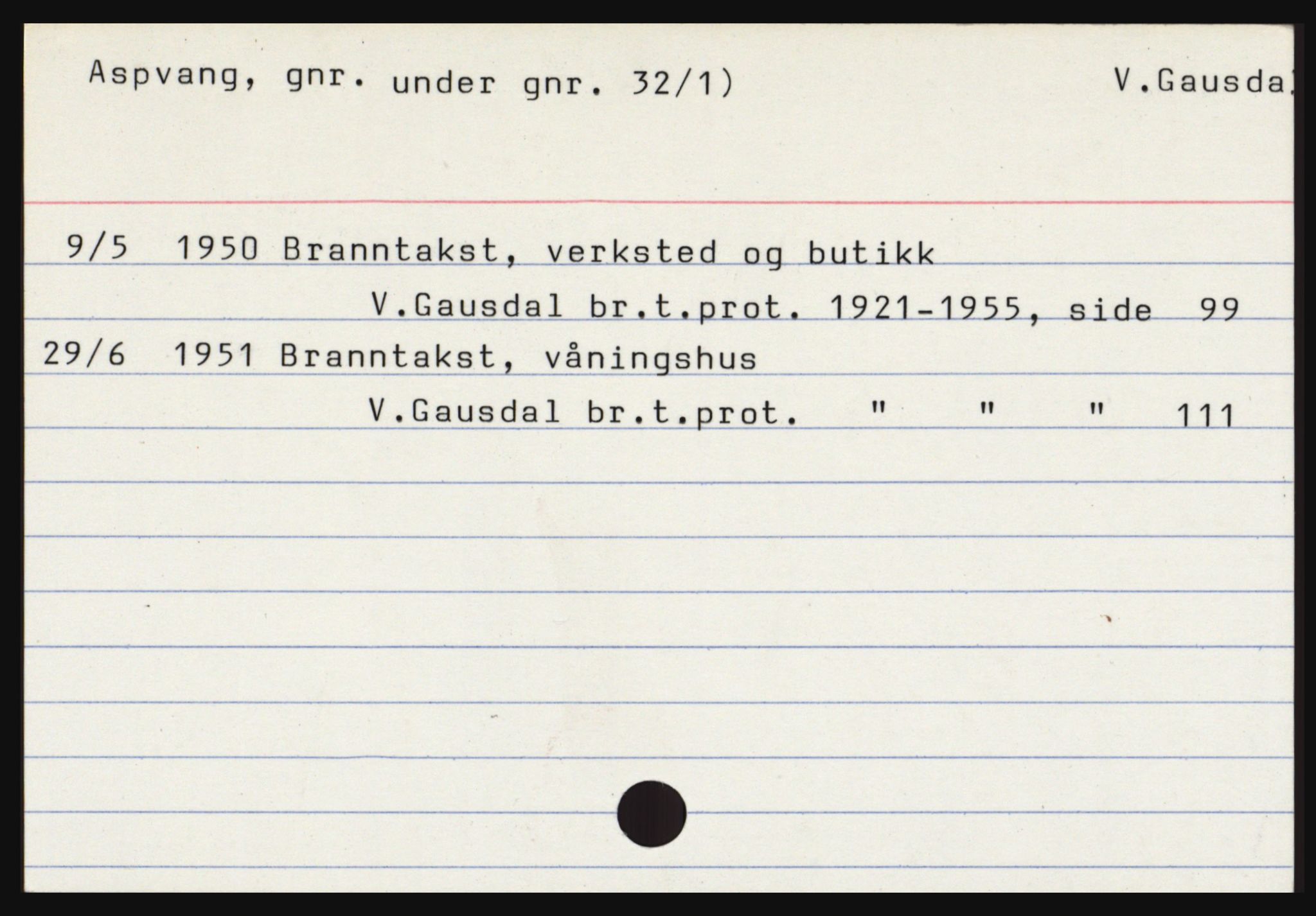 Norges Brannkasse, Vestre Gausdal, AV/SAH-NBRANV-040, s. 3