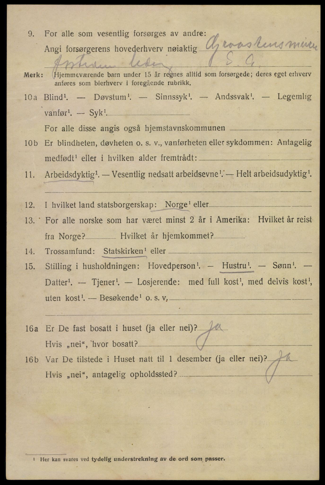 SAKO, Folketelling 1920 for 0801 Kragerø kjøpstad, 1920, s. 9022