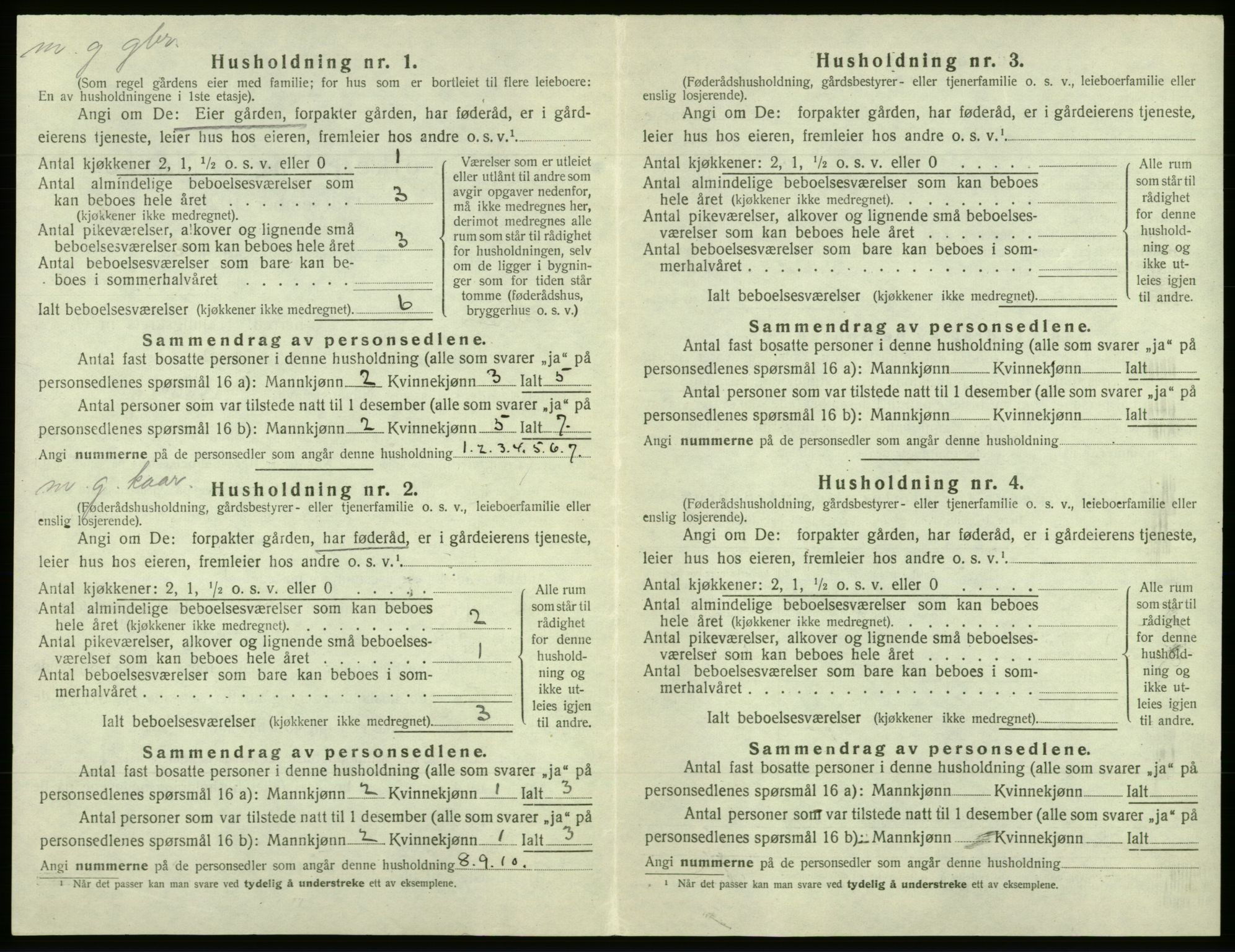 SAB, Folketelling 1920 for 1243 Os herred, 1920, s. 703