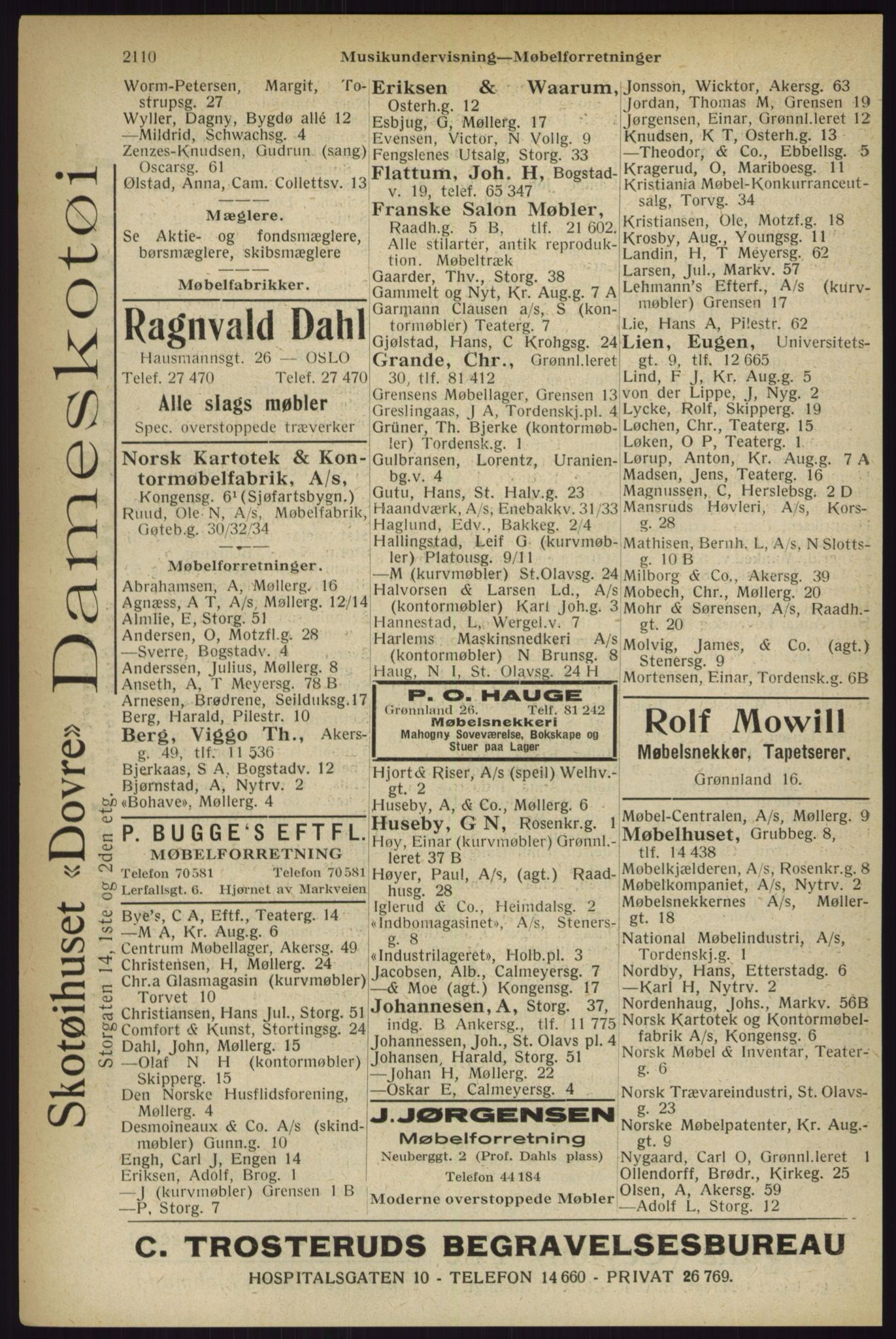 Kristiania/Oslo adressebok, PUBL/-, 1927, s. 2110