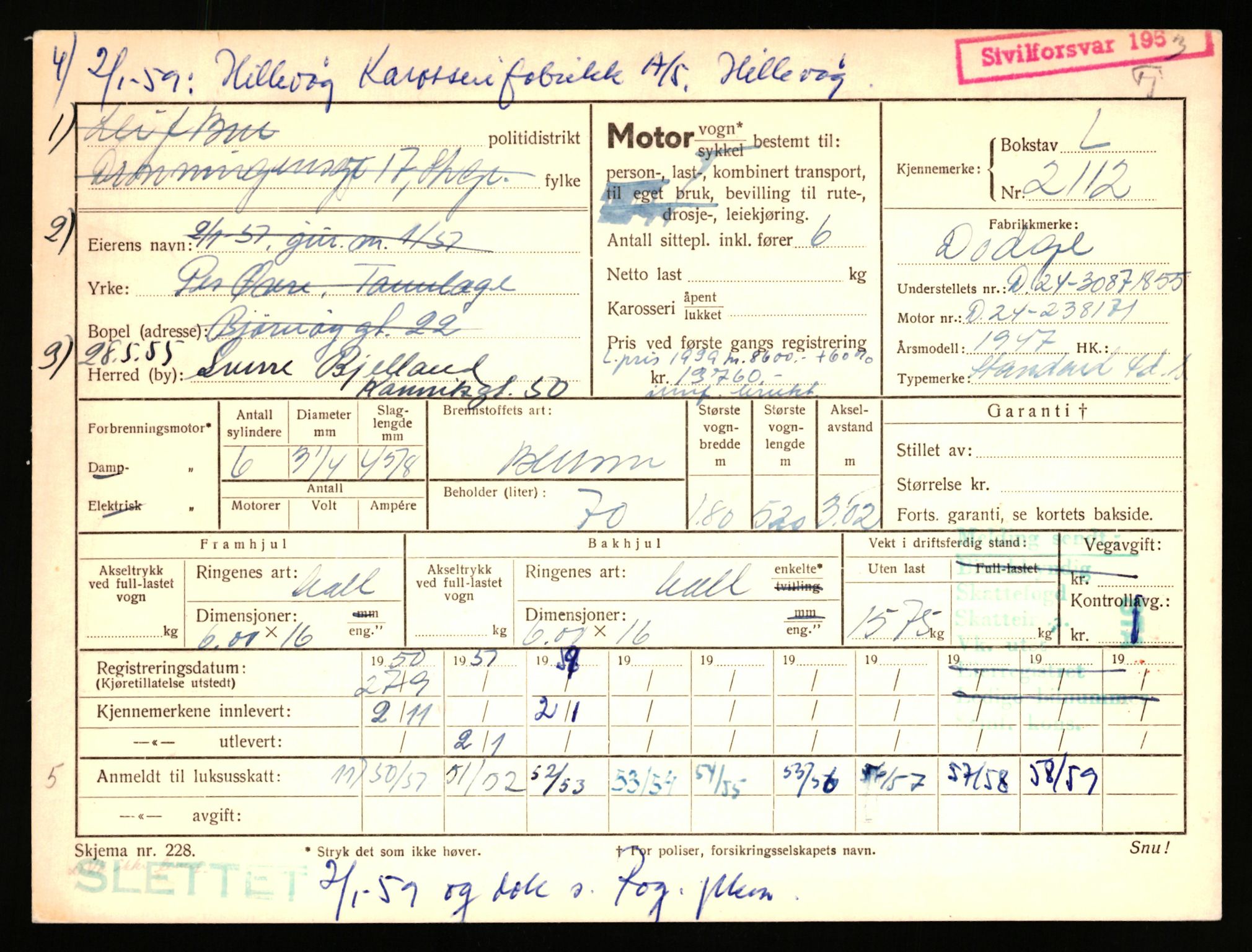 Stavanger trafikkstasjon, AV/SAST-A-101942/0/F/L0006: L-1700 - L-2149, 1930-1971, s. 1875