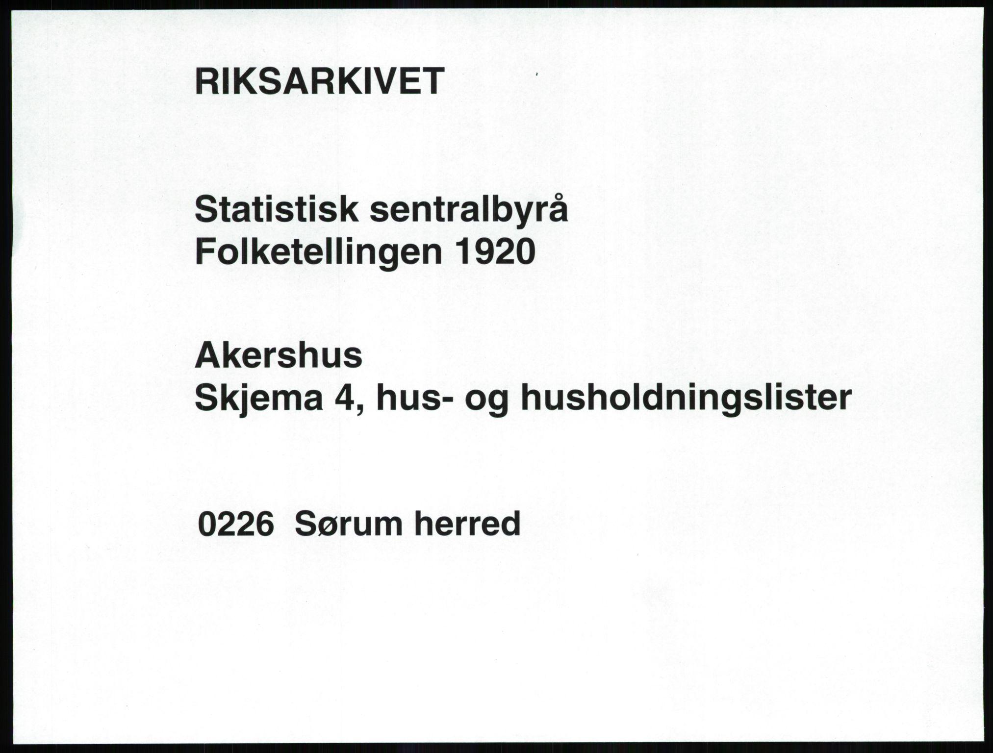 SAO, Folketelling 1920 for 0226 Sørum herred, 1920, s. 31