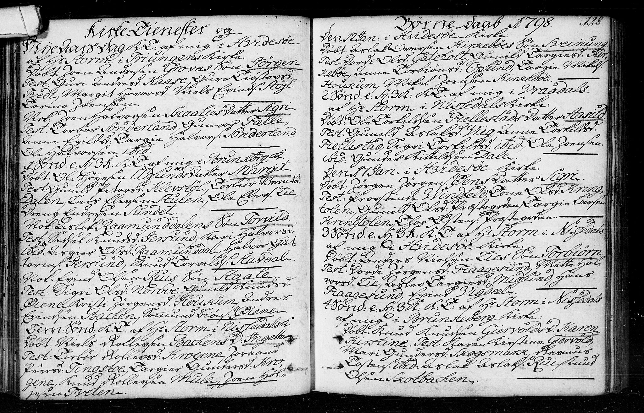 Kviteseid kirkebøker, SAKO/A-276/F/Fa/L0003: Ministerialbok nr. I 3, 1787-1799, s. 118