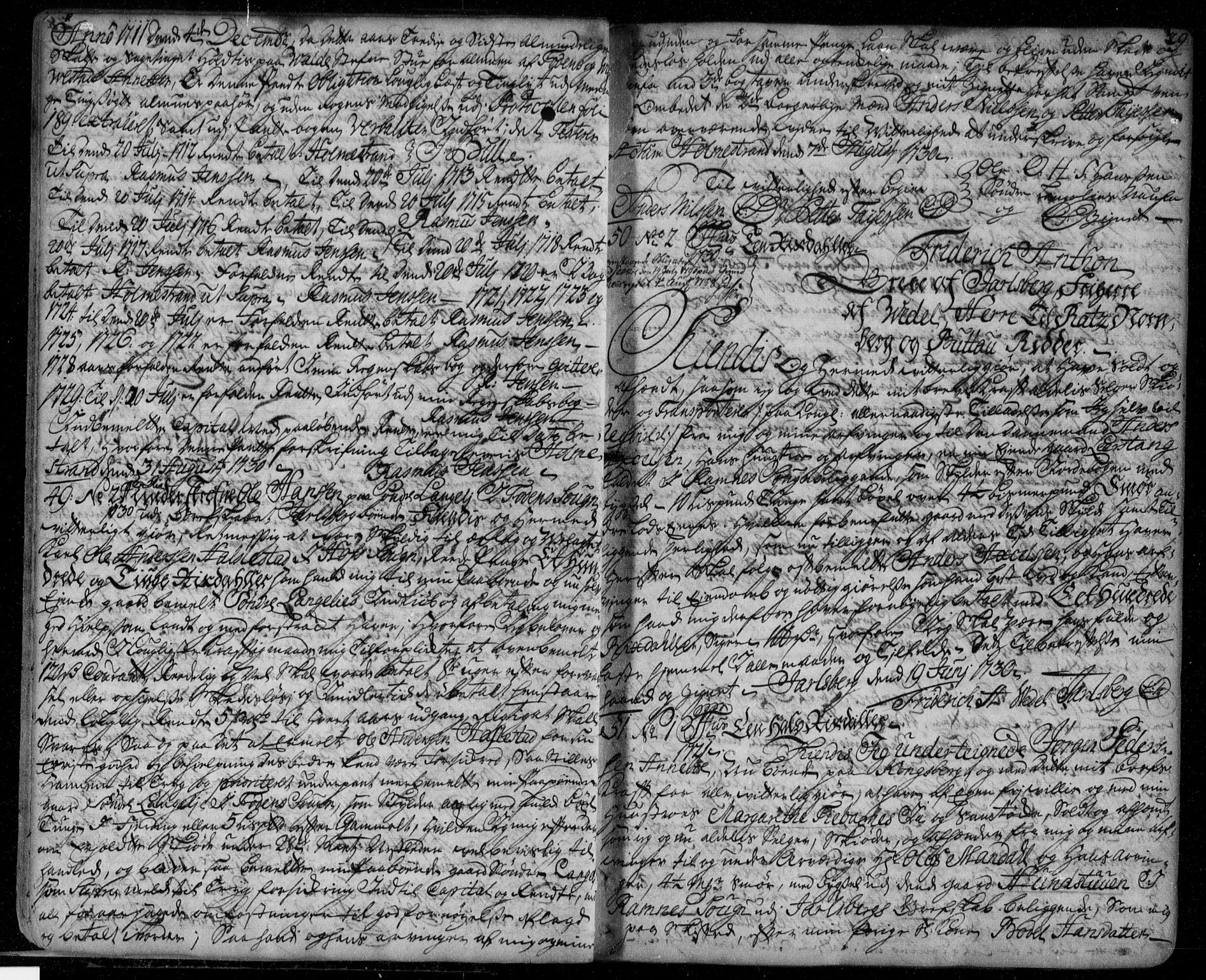 Søndre Jarlsberg sorenskriveri, SAKO/A-129/G/Ga/Gaa/L0001: Pantebok nr. I 1, 1730-1735, s. 28b-29a