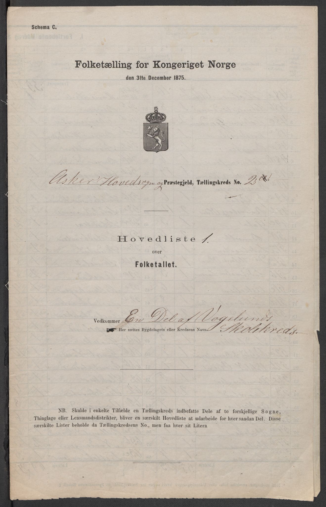 RA, Folketelling 1875 for 0220P Asker prestegjeld, 1875, s. 7