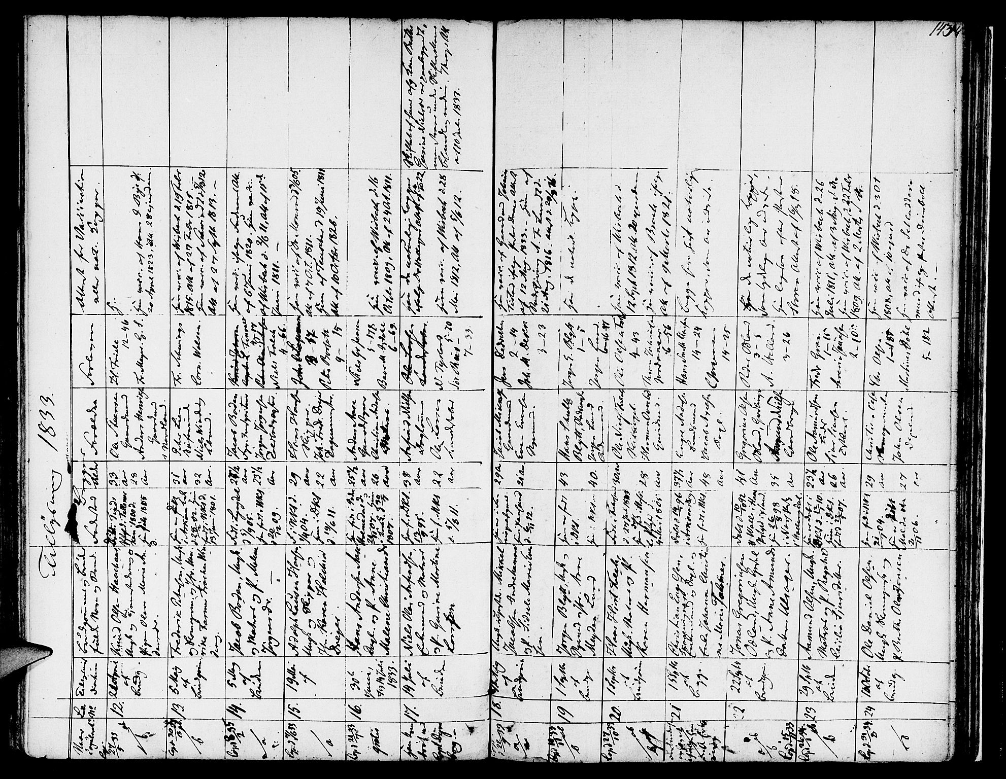 Nykirken Sokneprestembete, SAB/A-77101/H/Hab: Klokkerbok nr. A 2, 1782-1847, s. 143