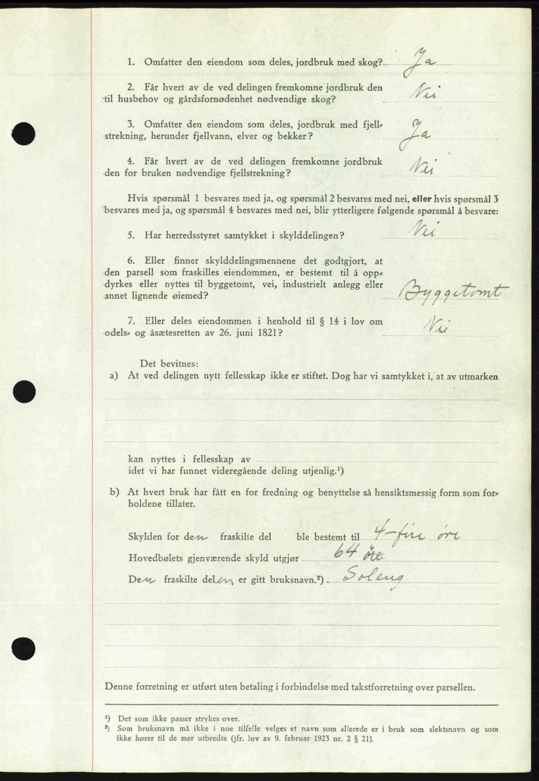Romsdal sorenskriveri, SAT/A-4149/1/2/2C: Pantebok nr. A24, 1947-1947, Dagboknr: 2188/1947