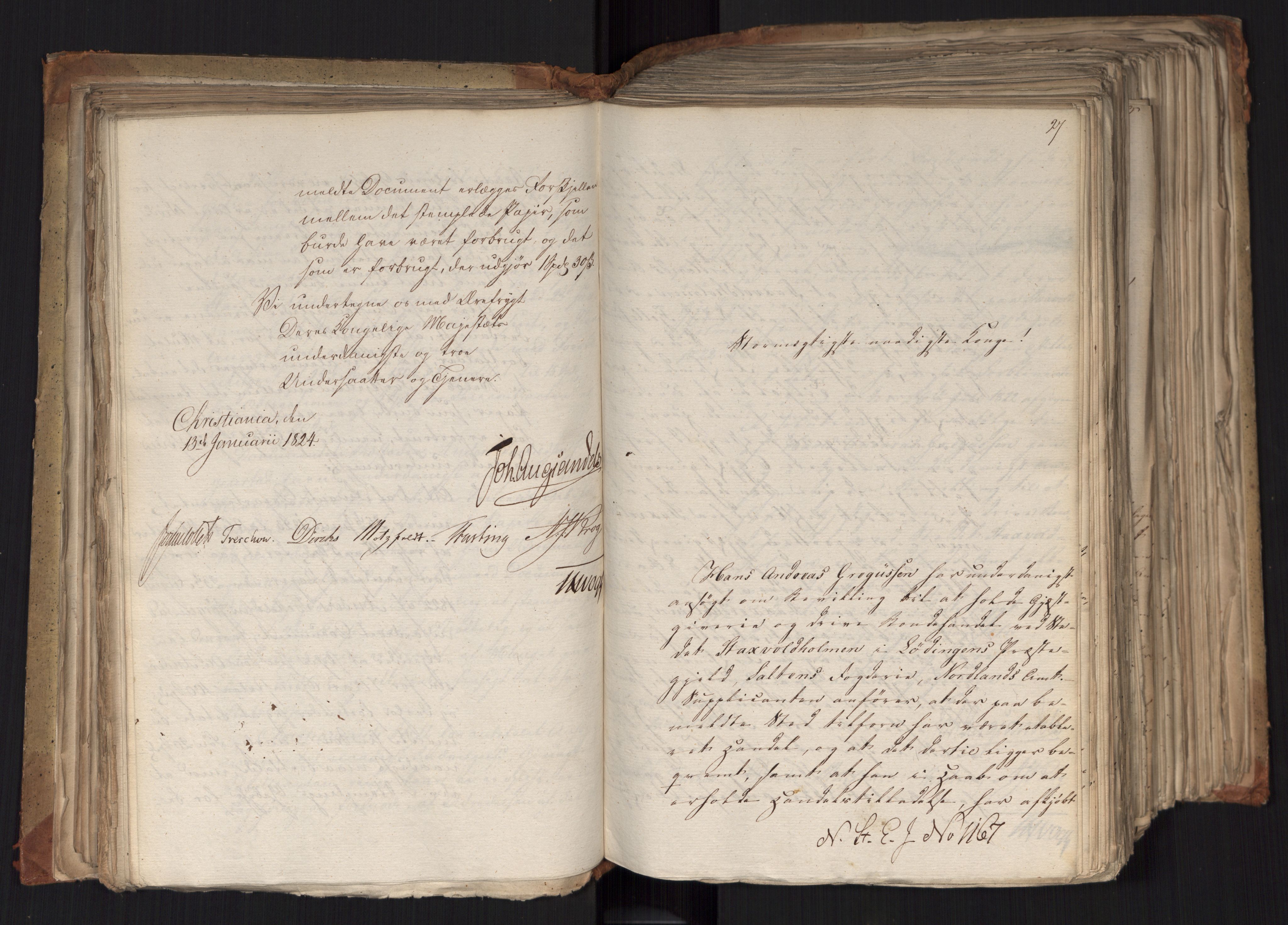 Statsrådsavdelingen i Stockholm, AV/RA-S-1003/D/Da/L0037: Regjeringsinnstillinger nr. 1115-1403, 1824, s. 168
