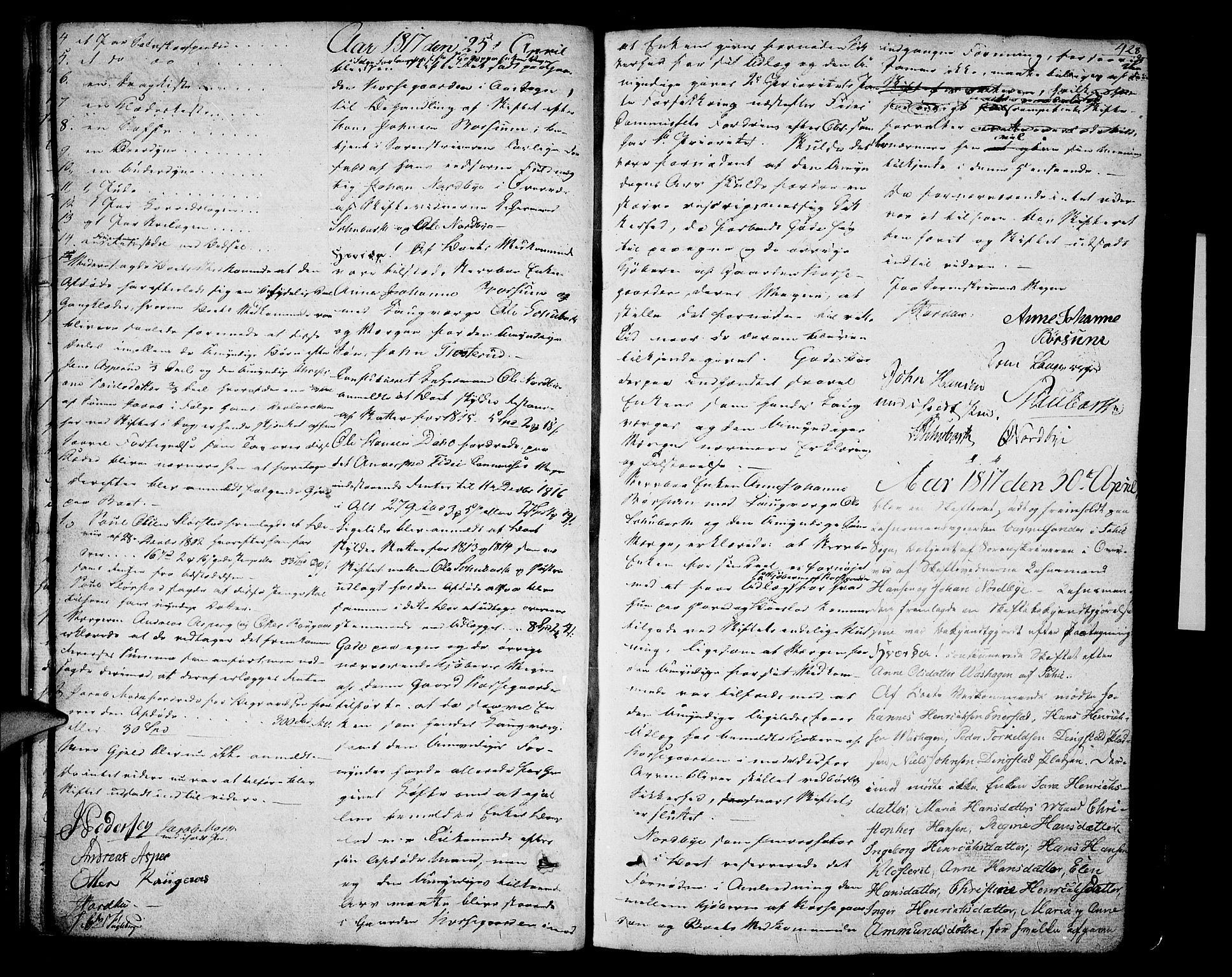 Follo sorenskriveri, AV/SAO-A-10274/H/Hb/L0014b: Skifteprotokoll, 1817-1823, s. 427b-428a