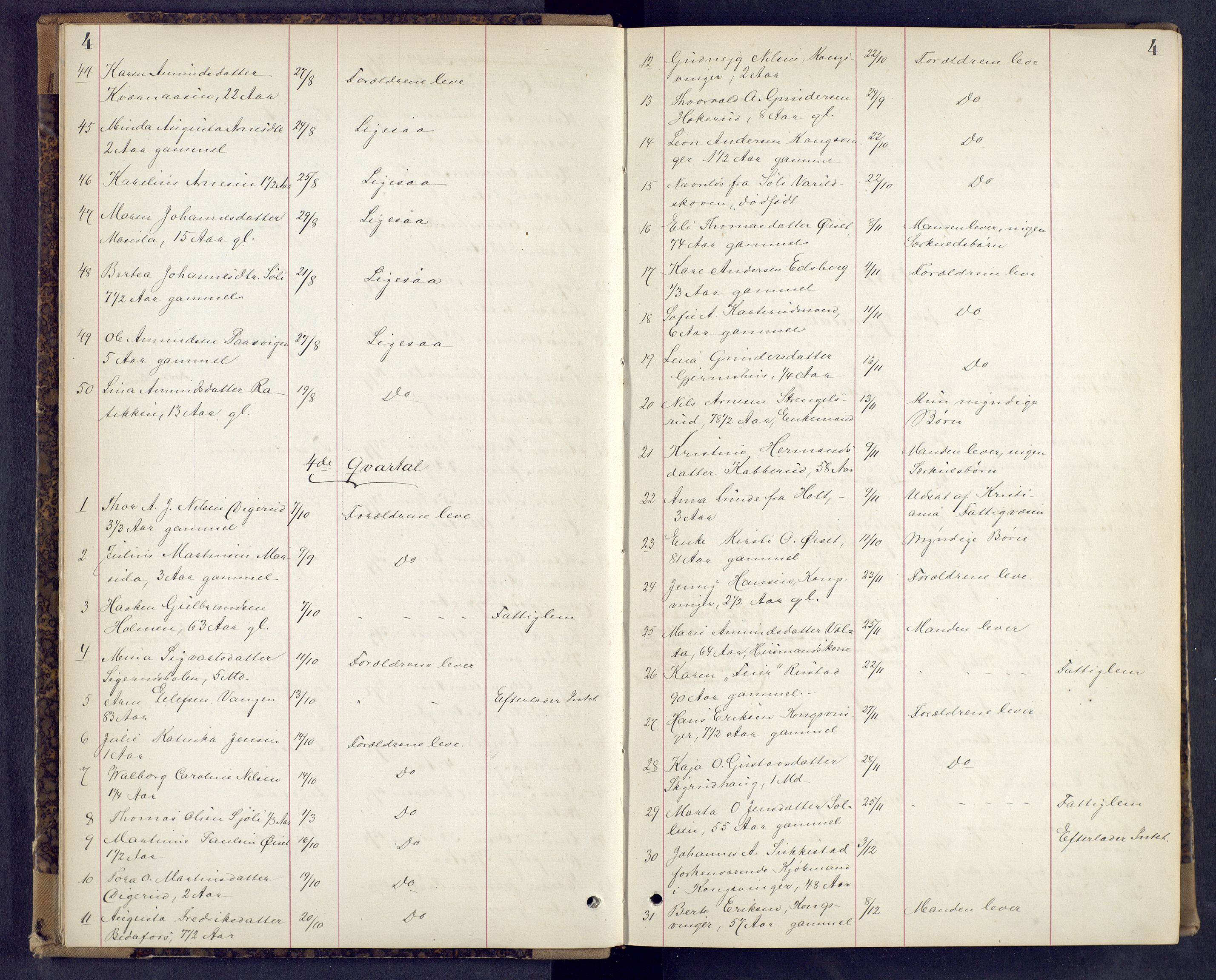 Vinger og Odal sorenskriveri, AV/SAH-TING-022/J/Jf/L0004: Dødsfallsprotokoll - Vinger og Eidskog, 1881-1901, s. 4