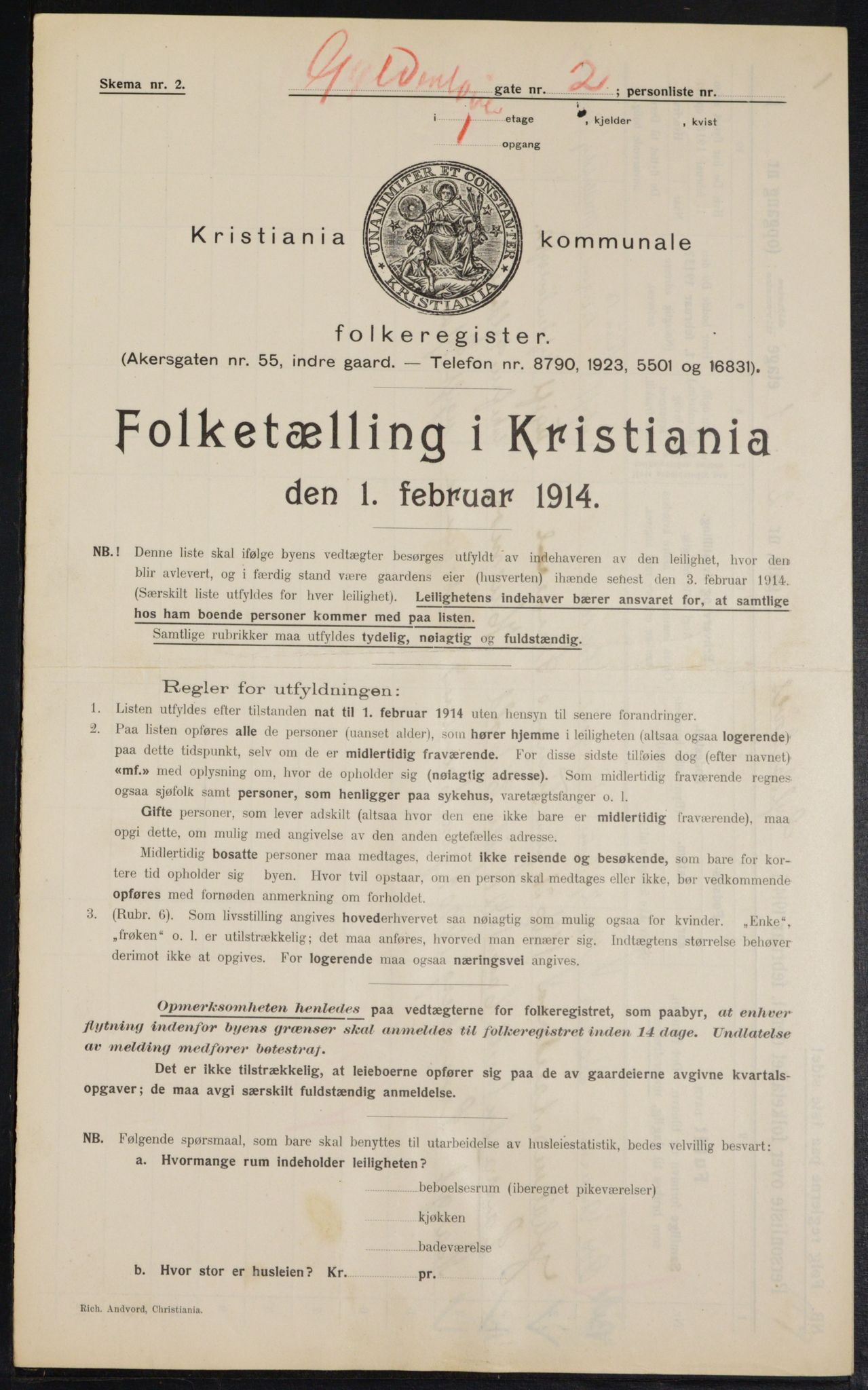 OBA, Kommunal folketelling 1.2.1914 for Kristiania, 1914, s. 32547