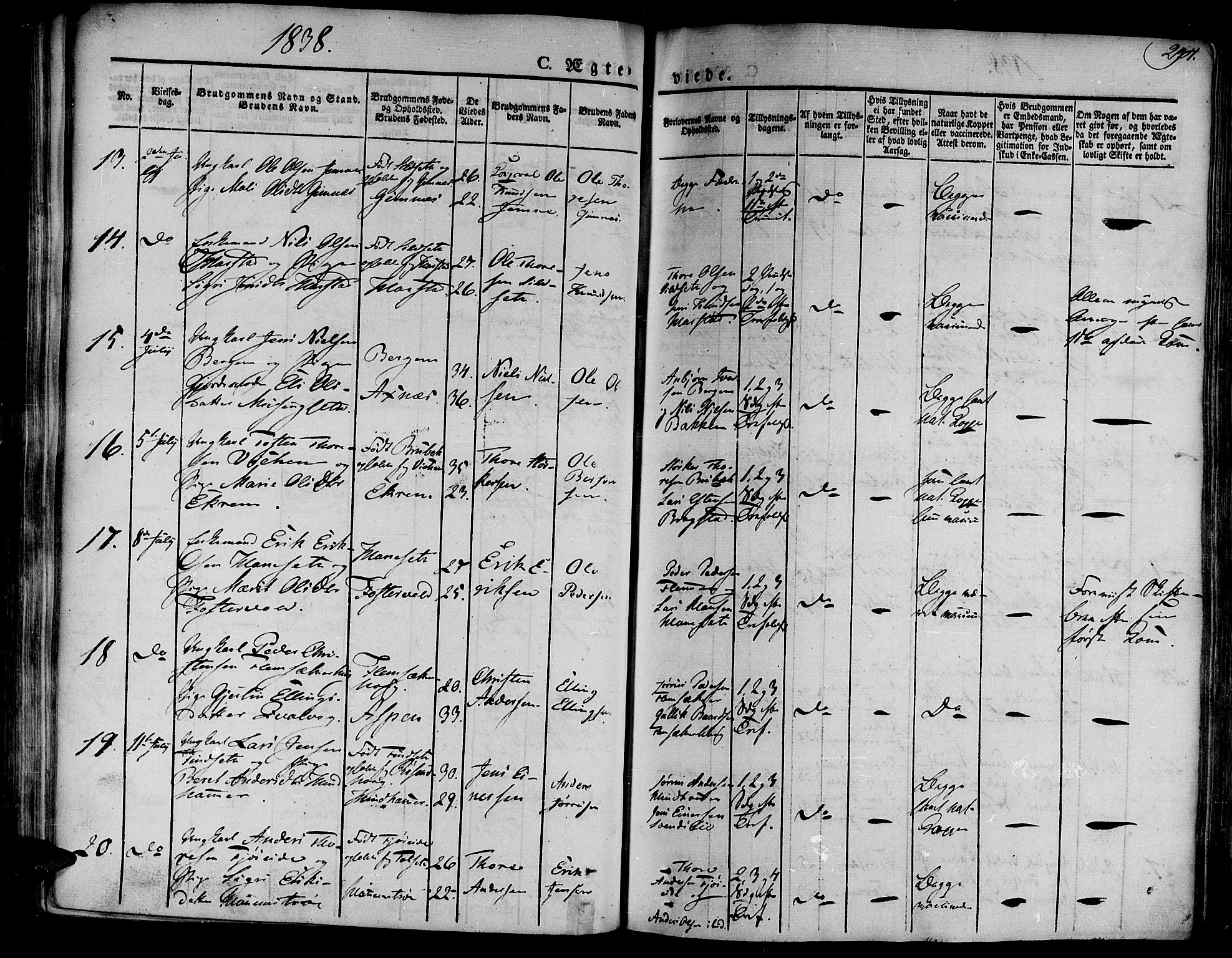 Ministerialprotokoller, klokkerbøker og fødselsregistre - Møre og Romsdal, AV/SAT-A-1454/586/L0983: Ministerialbok nr. 586A09, 1829-1843, s. 294