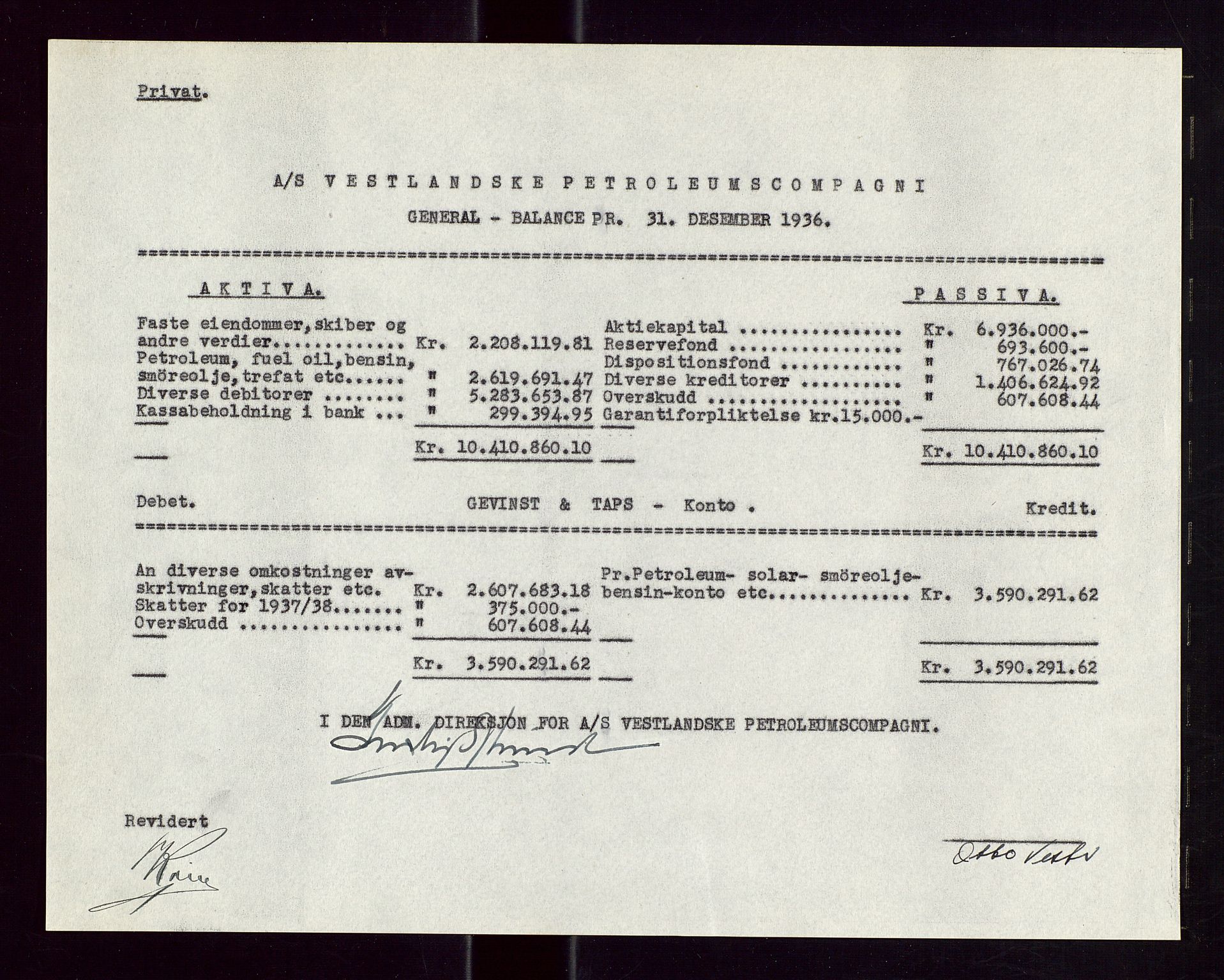 PA 1535 - Norsk-Amerikansk Petroleumscompani A/S, AV/SAST-A-101955/A/Aa/L0001/0003: Styre- og generalforsamlingsprotokoller / Ordinære og ekstraordinære generalforsamlinger i Norsk Amerikansk Petroleumsco., Norsk Amerikansk Mineraloljeco., Vestlandske Petroleumsco. 1934 og 1937, 1934-1937, s. 17