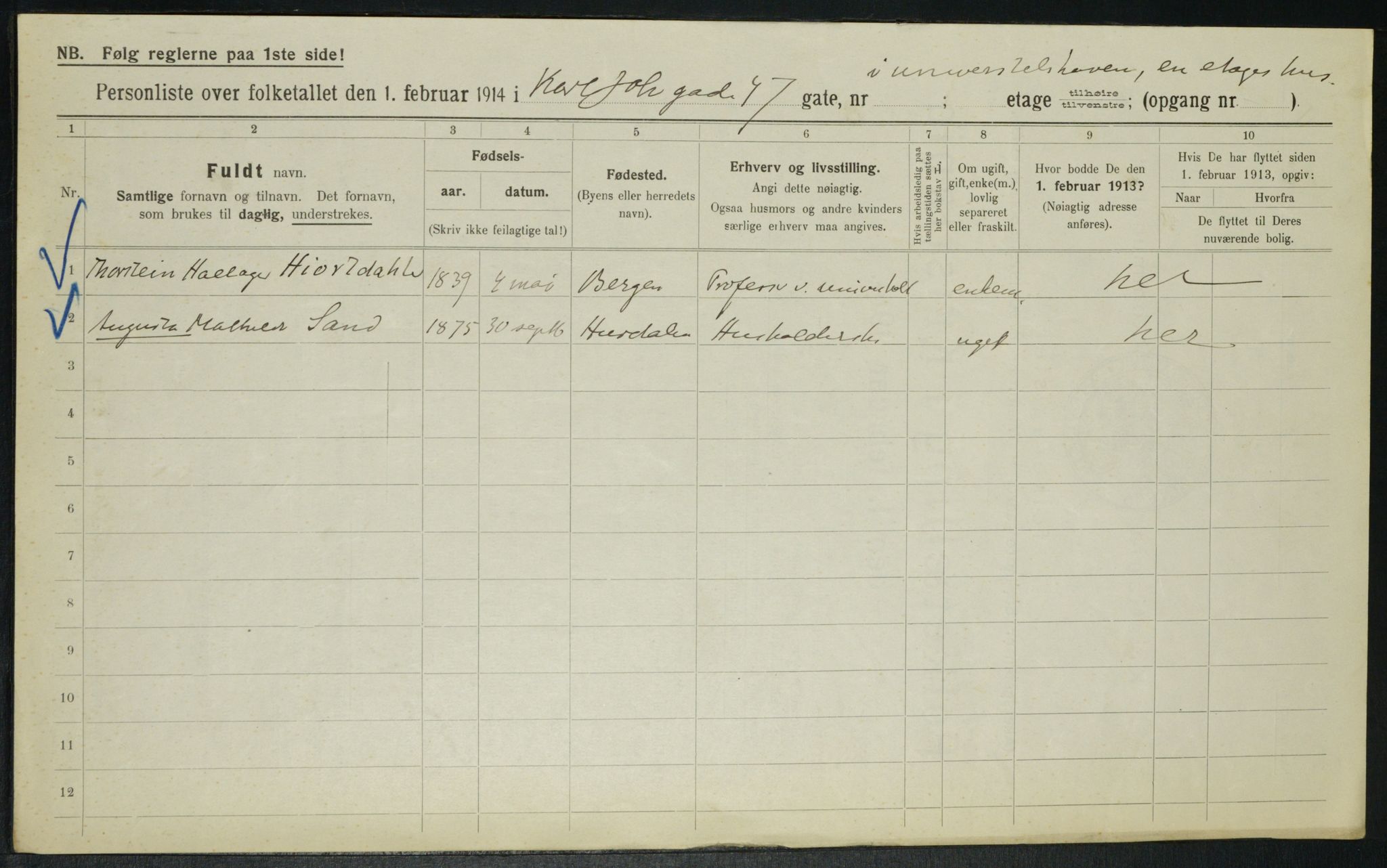 OBA, Kommunal folketelling 1.2.1914 for Kristiania, 1914, s. 48880