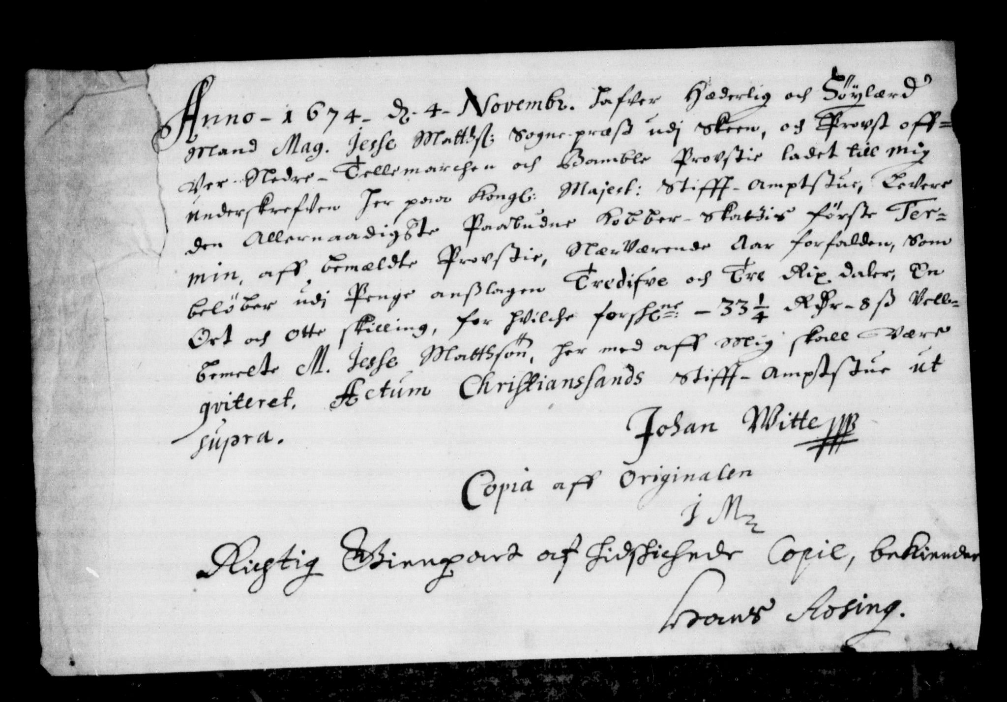 Rentekammeret inntil 1814, Reviderte regnskaper, Stiftamtstueregnskaper, Landkommissariatet på Akershus og Akershus stiftamt, AV/RA-EA-5869/R/Rb/L0103: Akershus stiftamt, 1674-1675