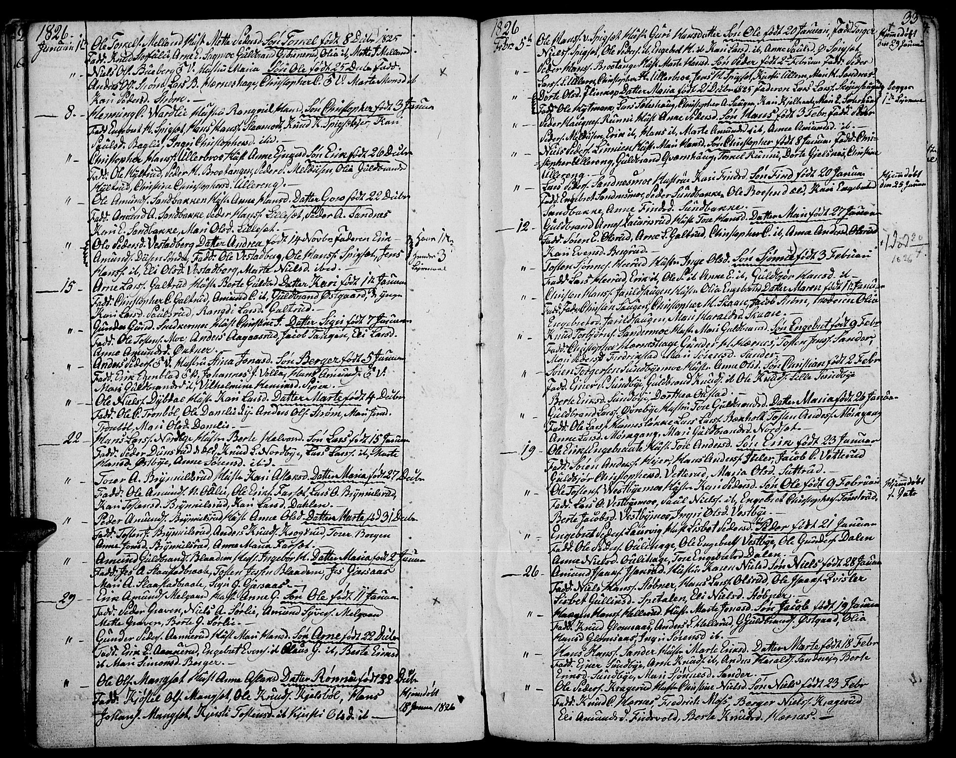 Strøm-Odalen prestekontor, AV/SAH-PREST-028/H/Ha/Haa/L0005: Ministerialbok nr. 5, 1811-1850, s. 33